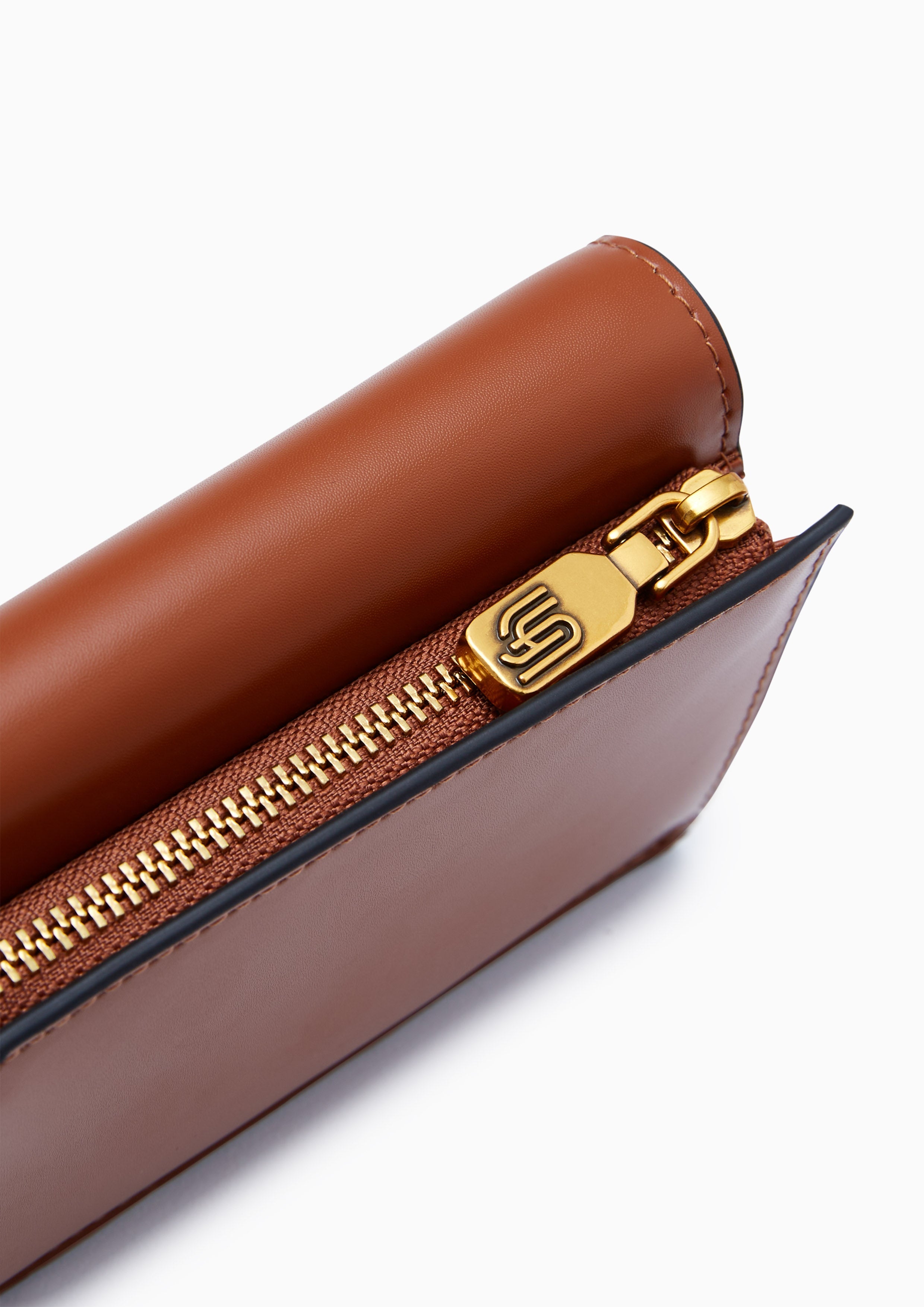 Gem Infinite Zip Short Wallet - Tan