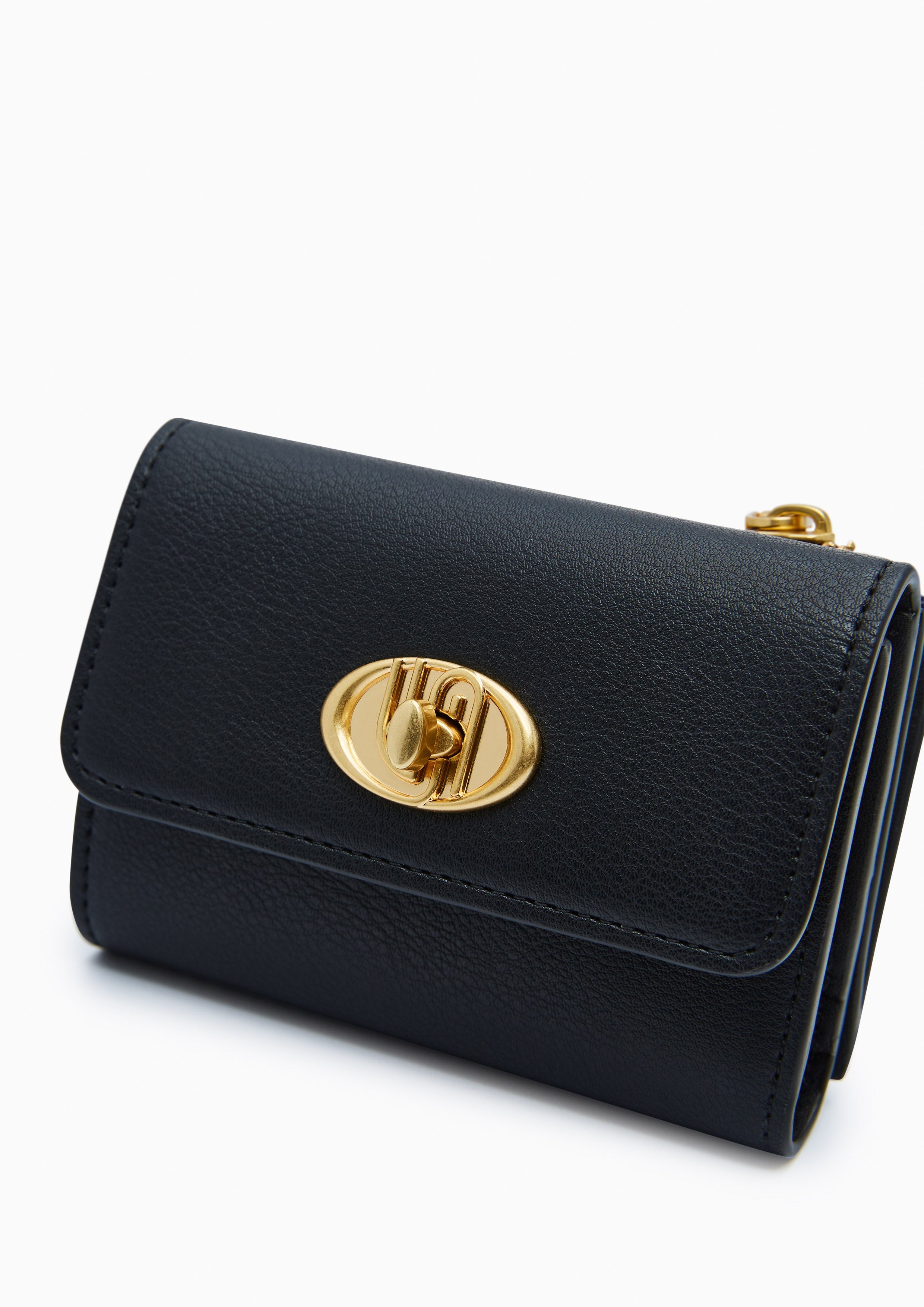 Blondie Infinite Tri-F Short Wallet - Black