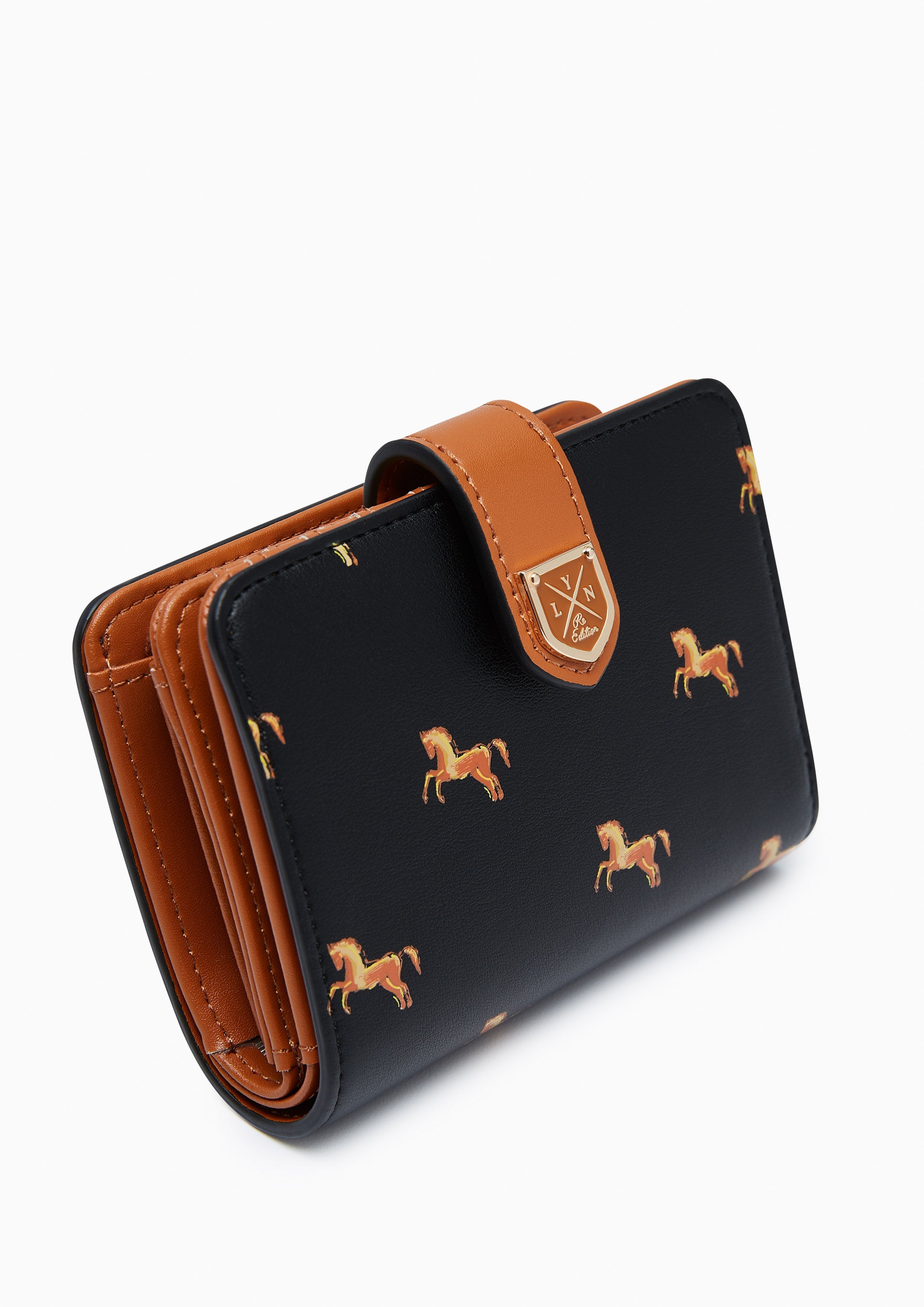 Re-Edit Mustang Wallet - Printed Black