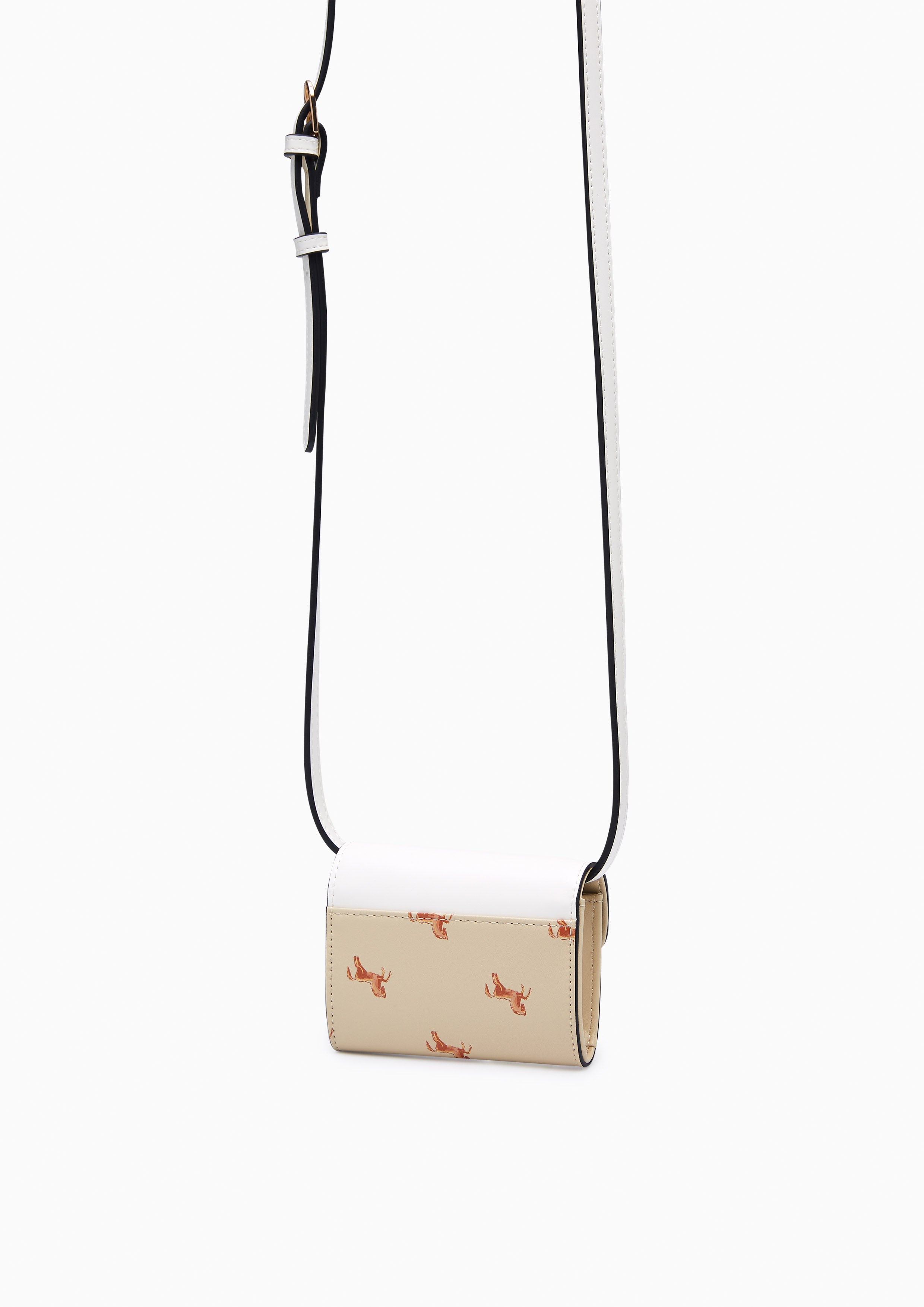 Re-Edit Mustang Short Wallet On Chain - Printed Ivory