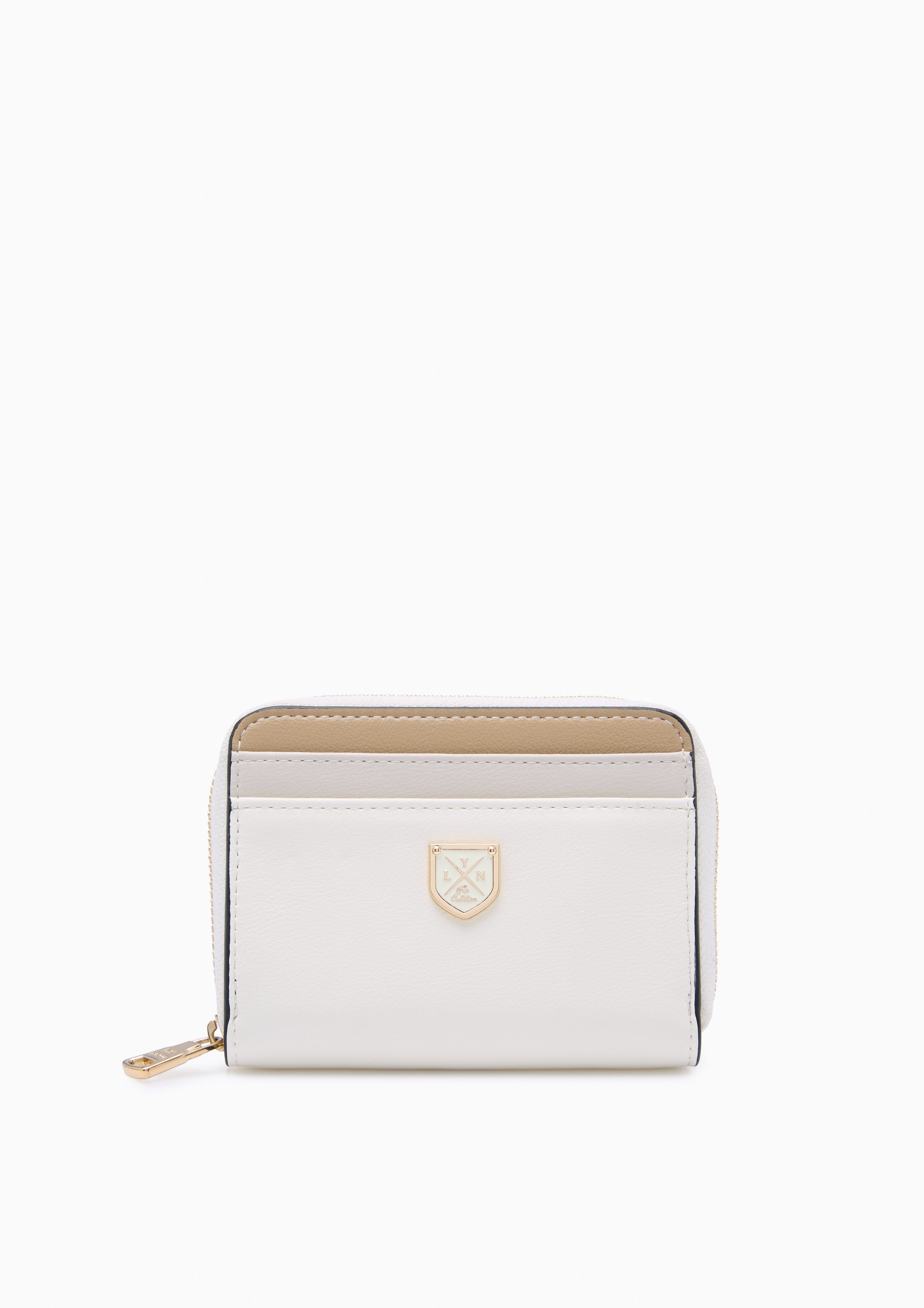 Re-Edit Mustang Zip Short Wallet - Ivory