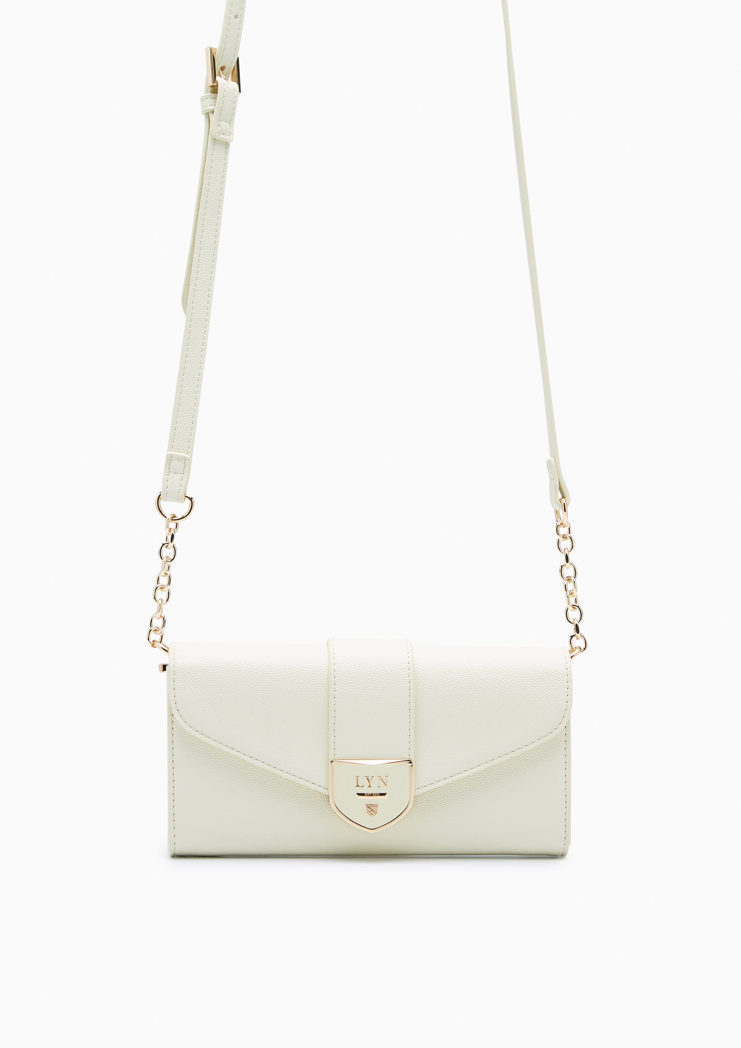 Re- Edit Casia Long Wallet On Chain - Ivory