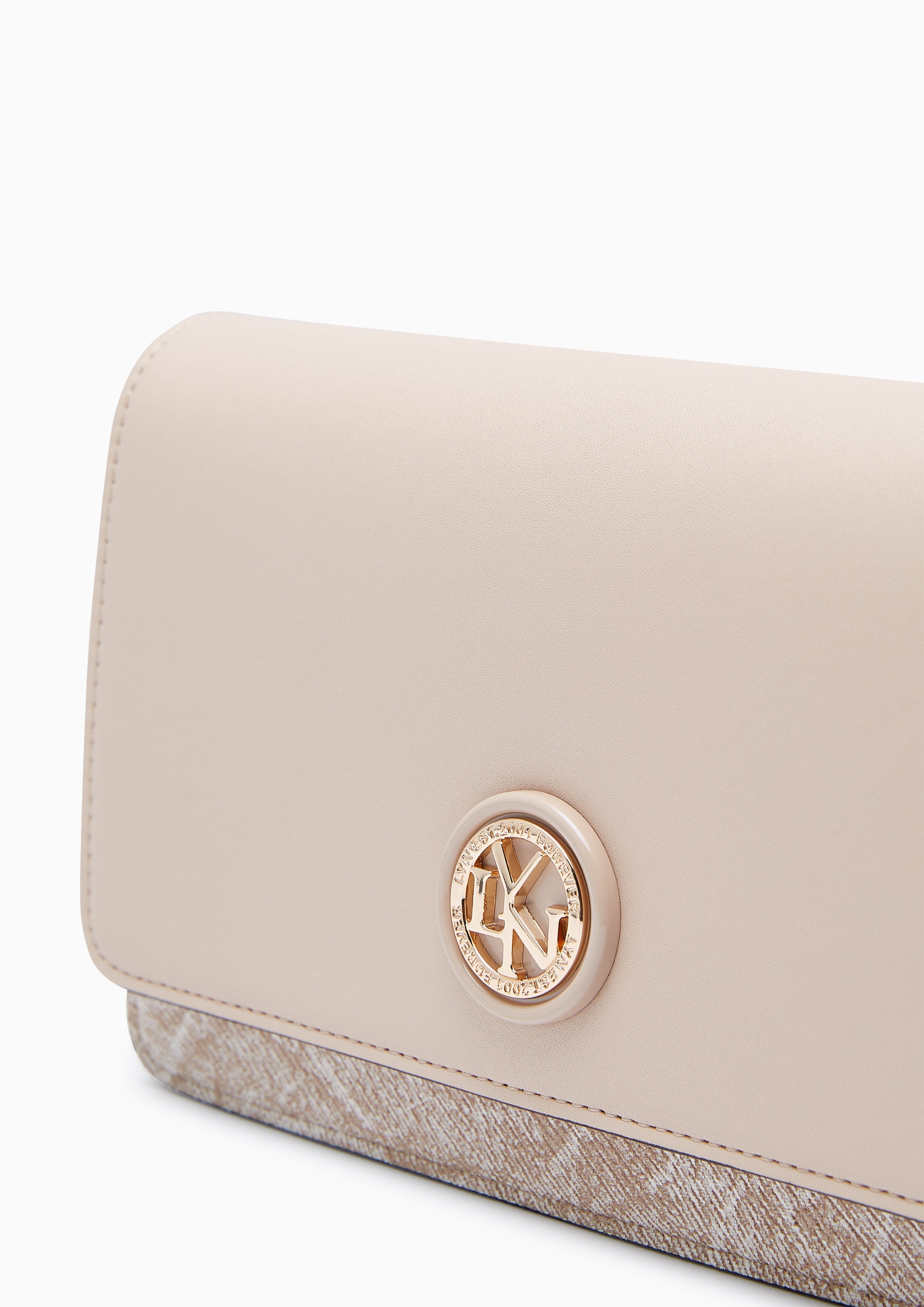 Lola Long Wallet On Chain - Beige