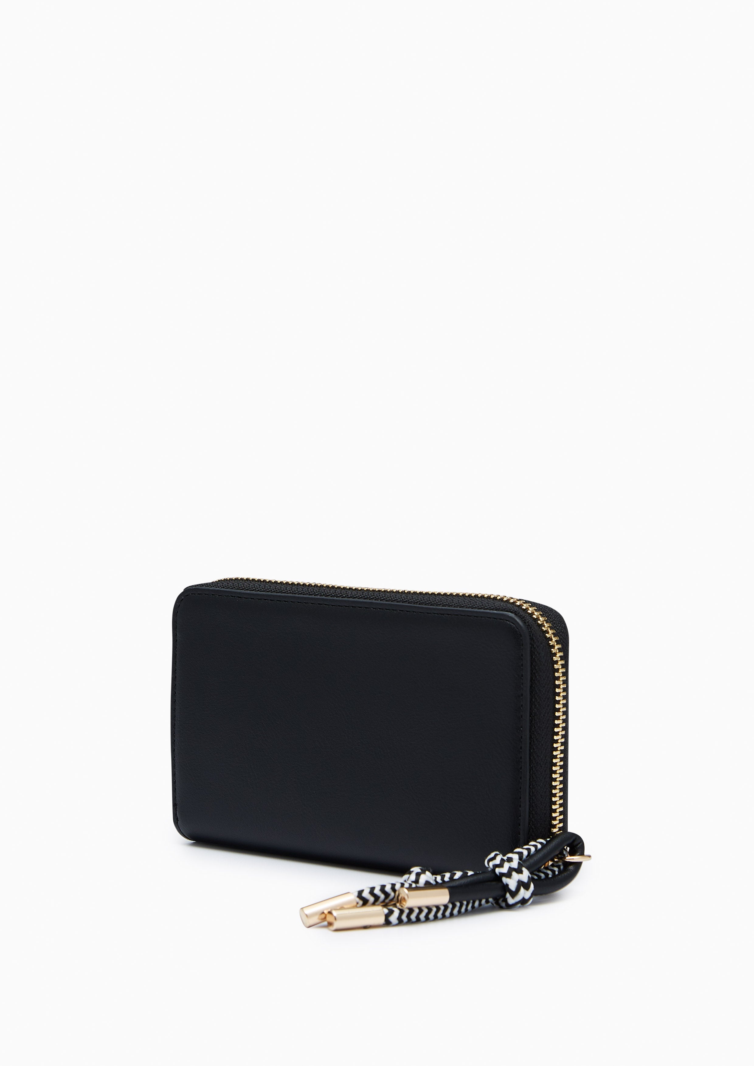 Lola Zip Semi Wallet - Black