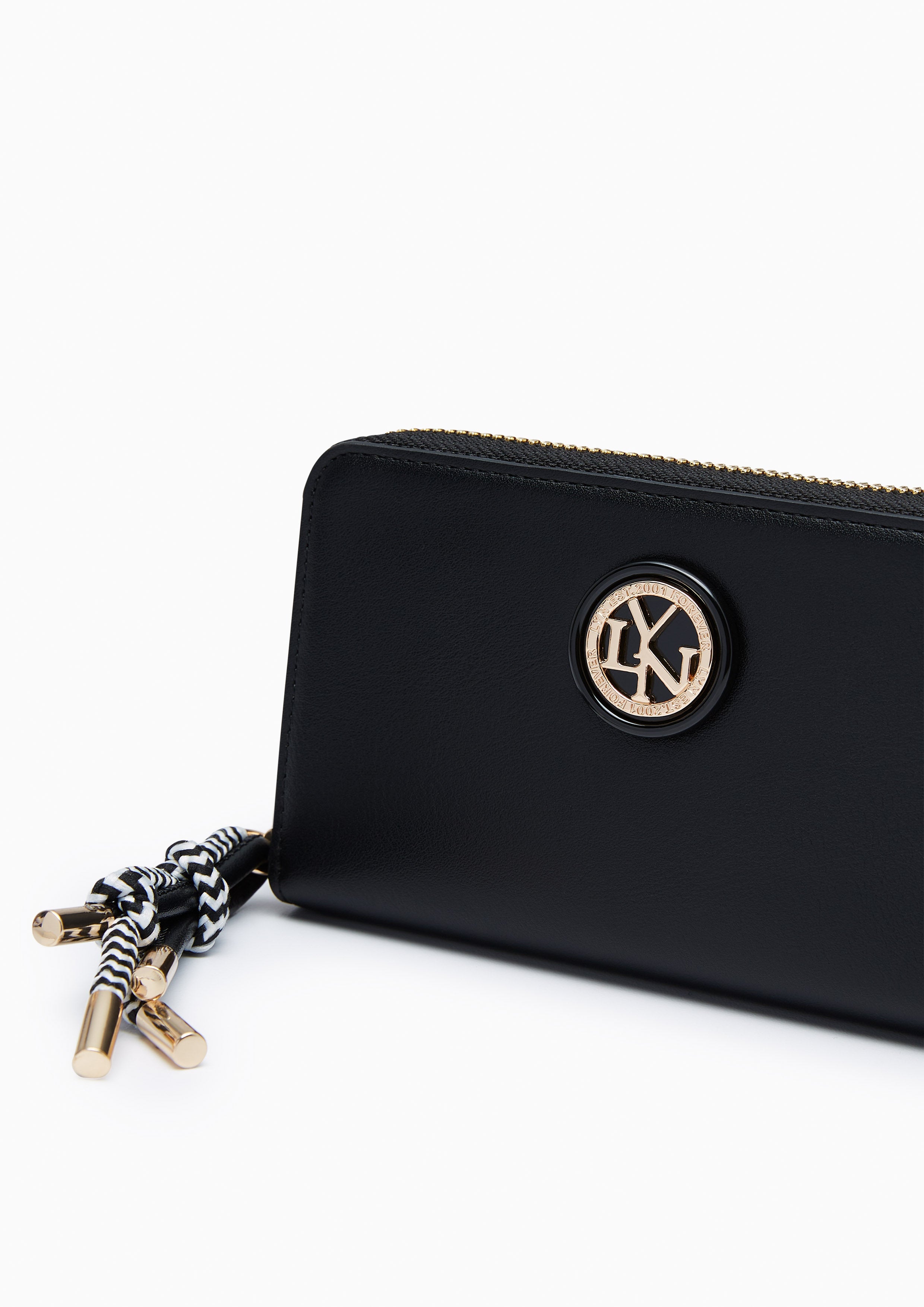 Lola Zip Semi Wallet - Black