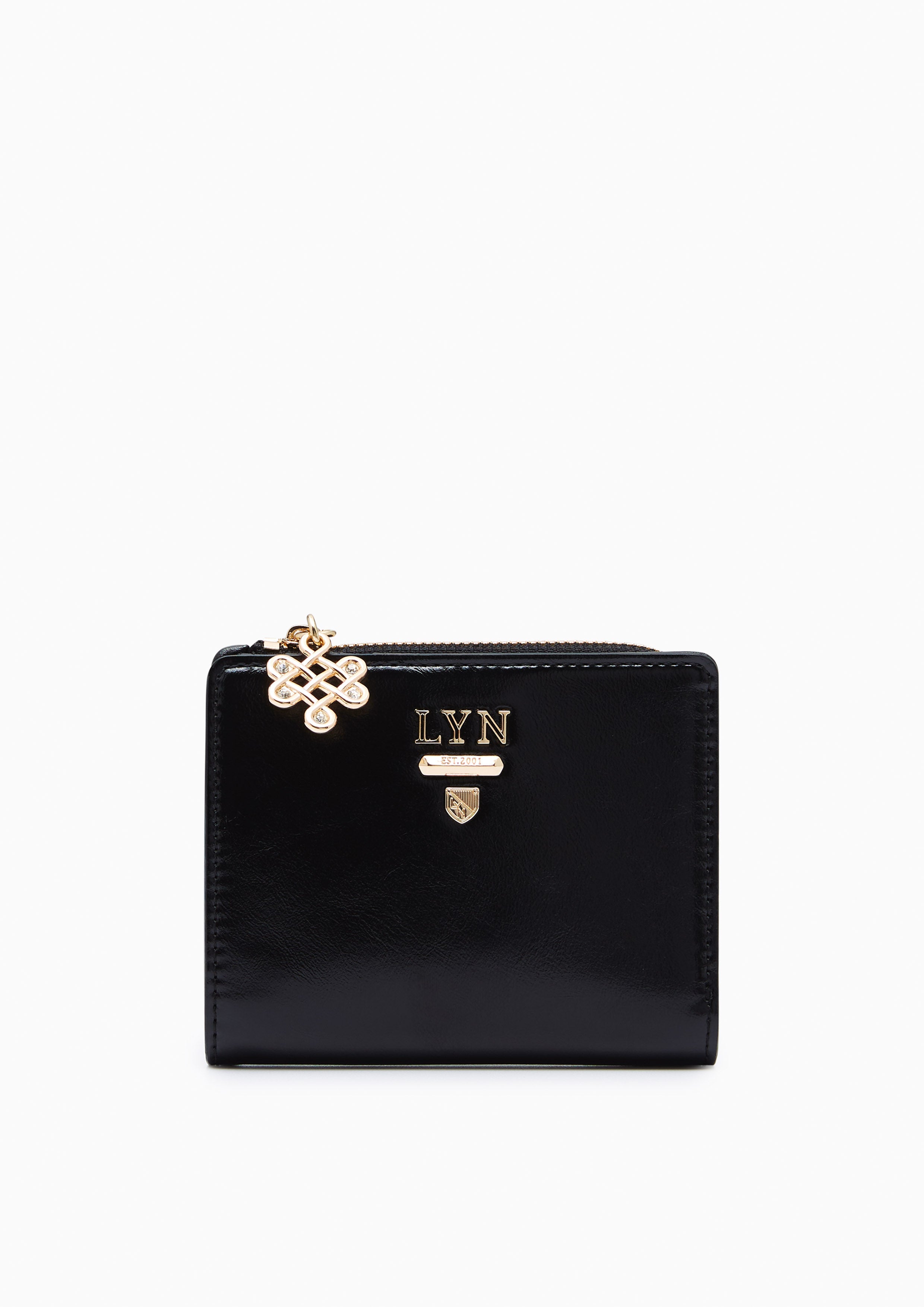 Re-Edit Bliss Zip Short Wallet - Black