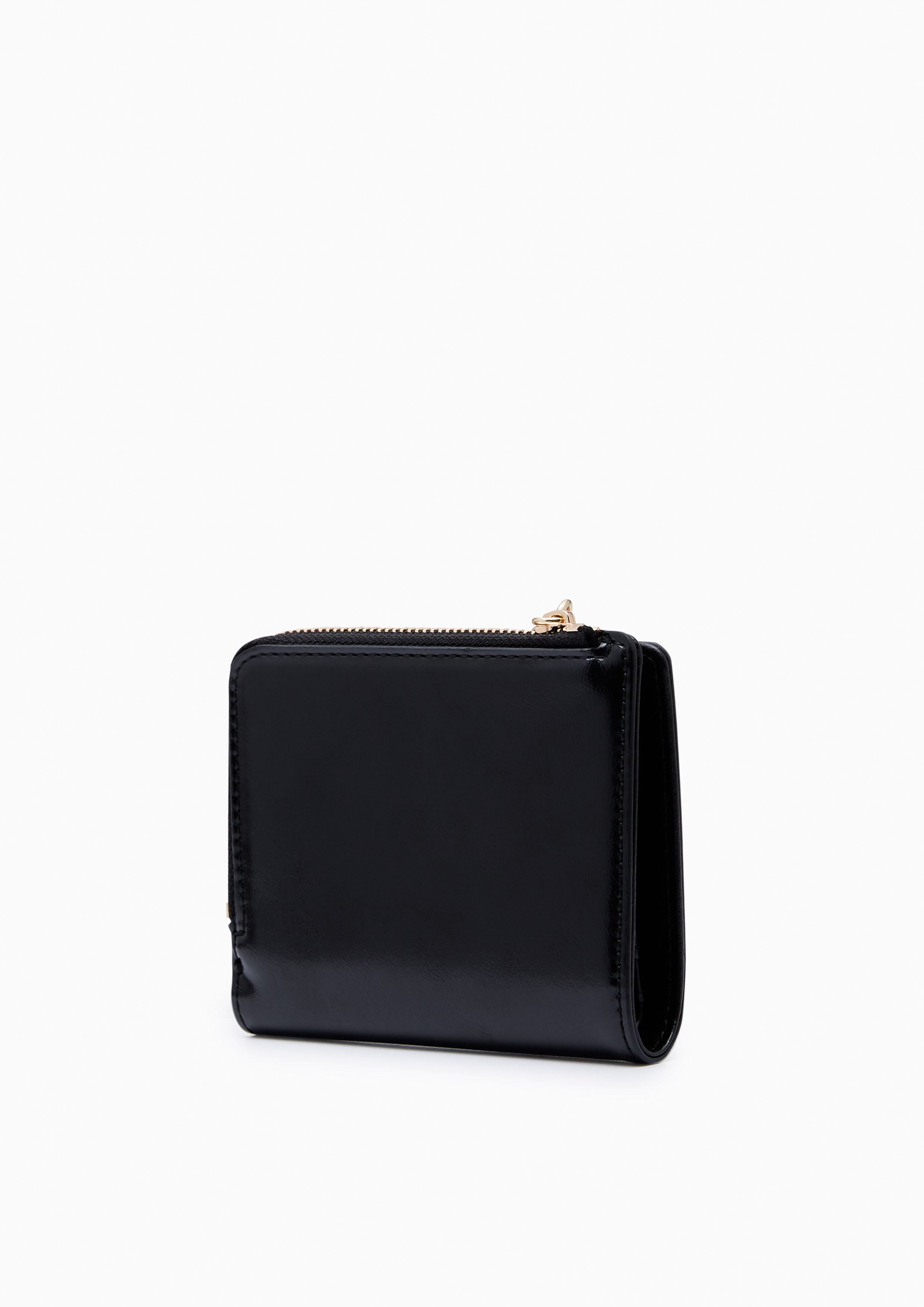 Re-Edit Bliss Zip Short Wallet - Black