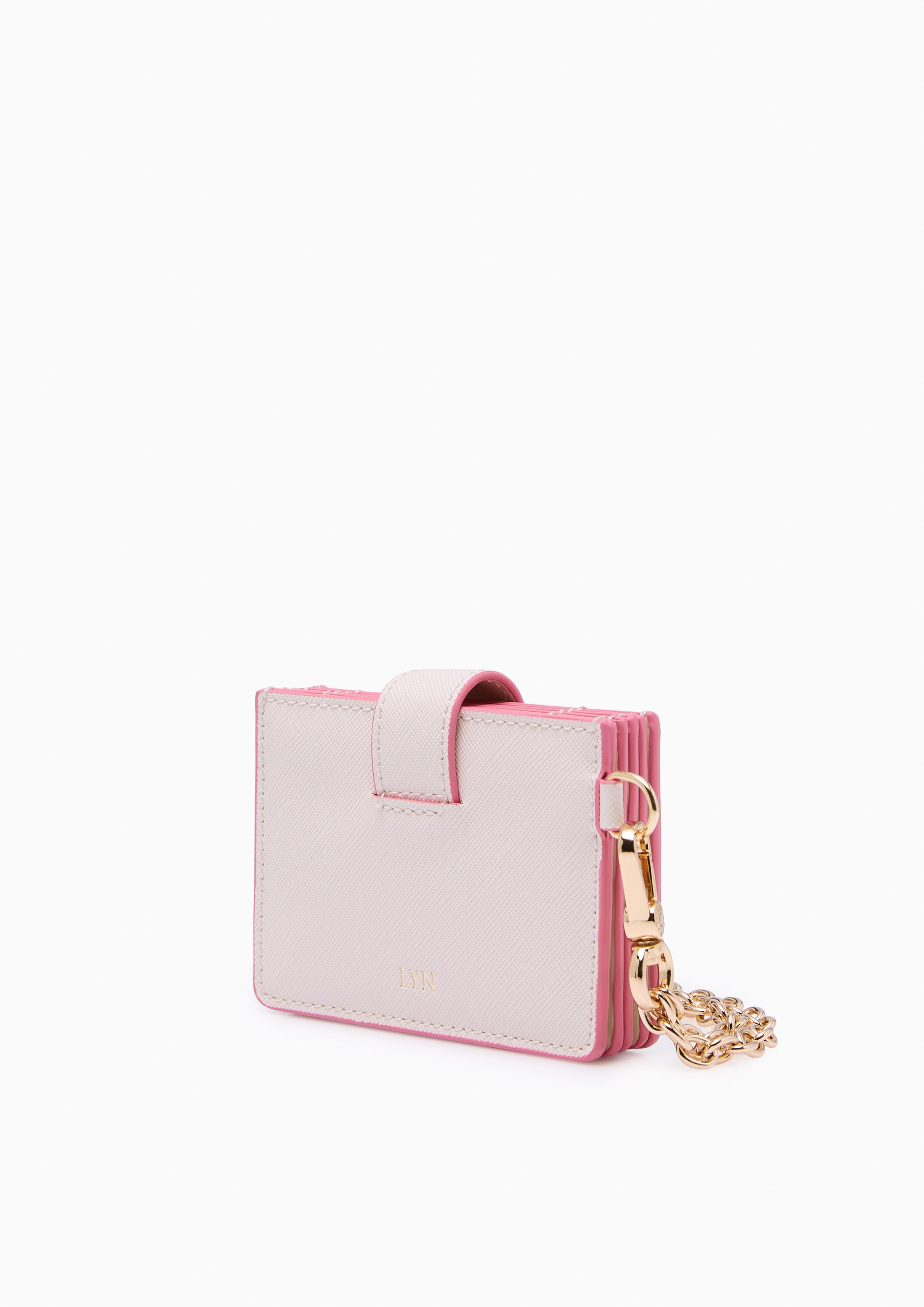 Re Love Card Wallet On Chain - Ivory