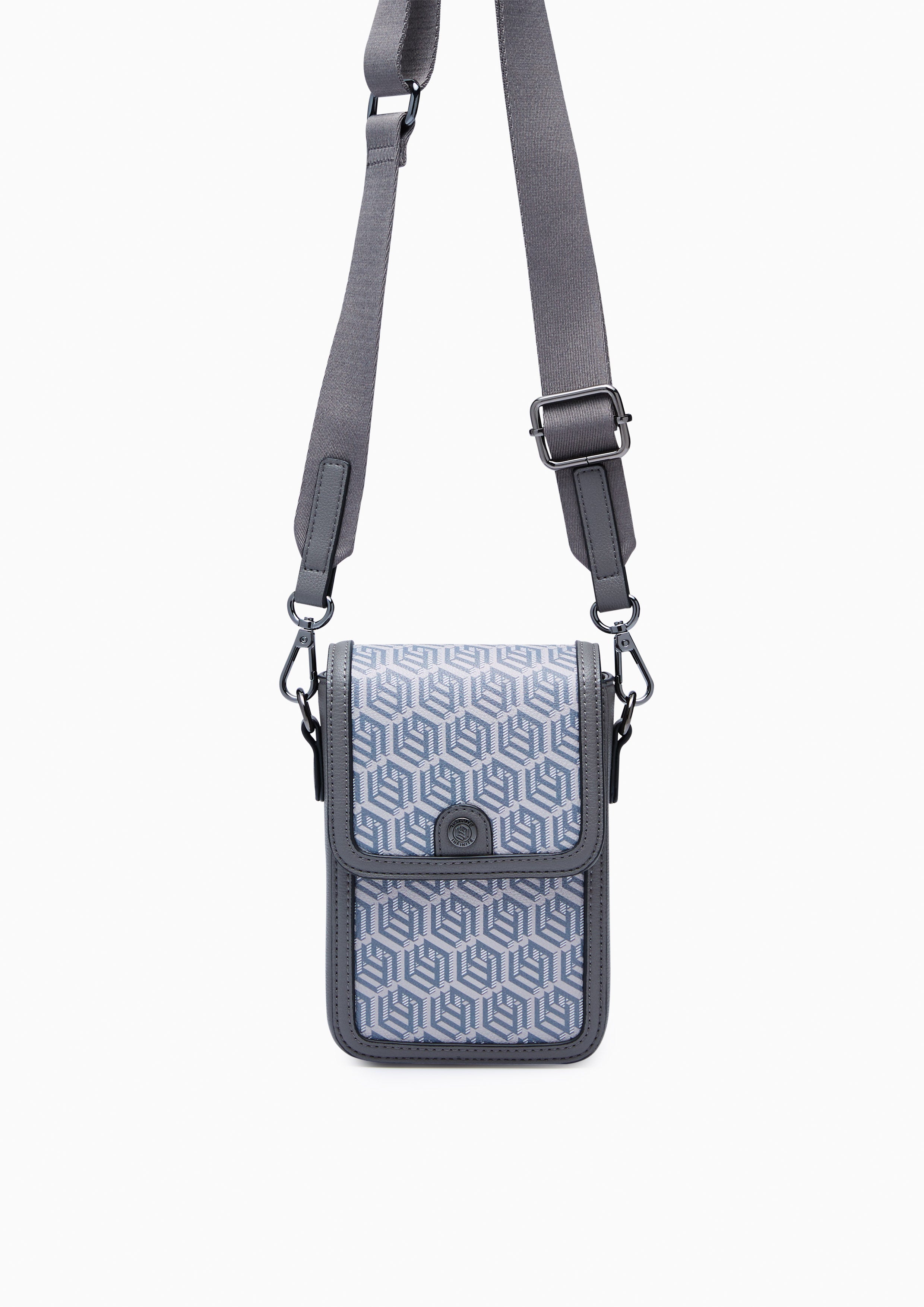 Zoll Infinite Vertical Crossbody Bag - Printed Grey