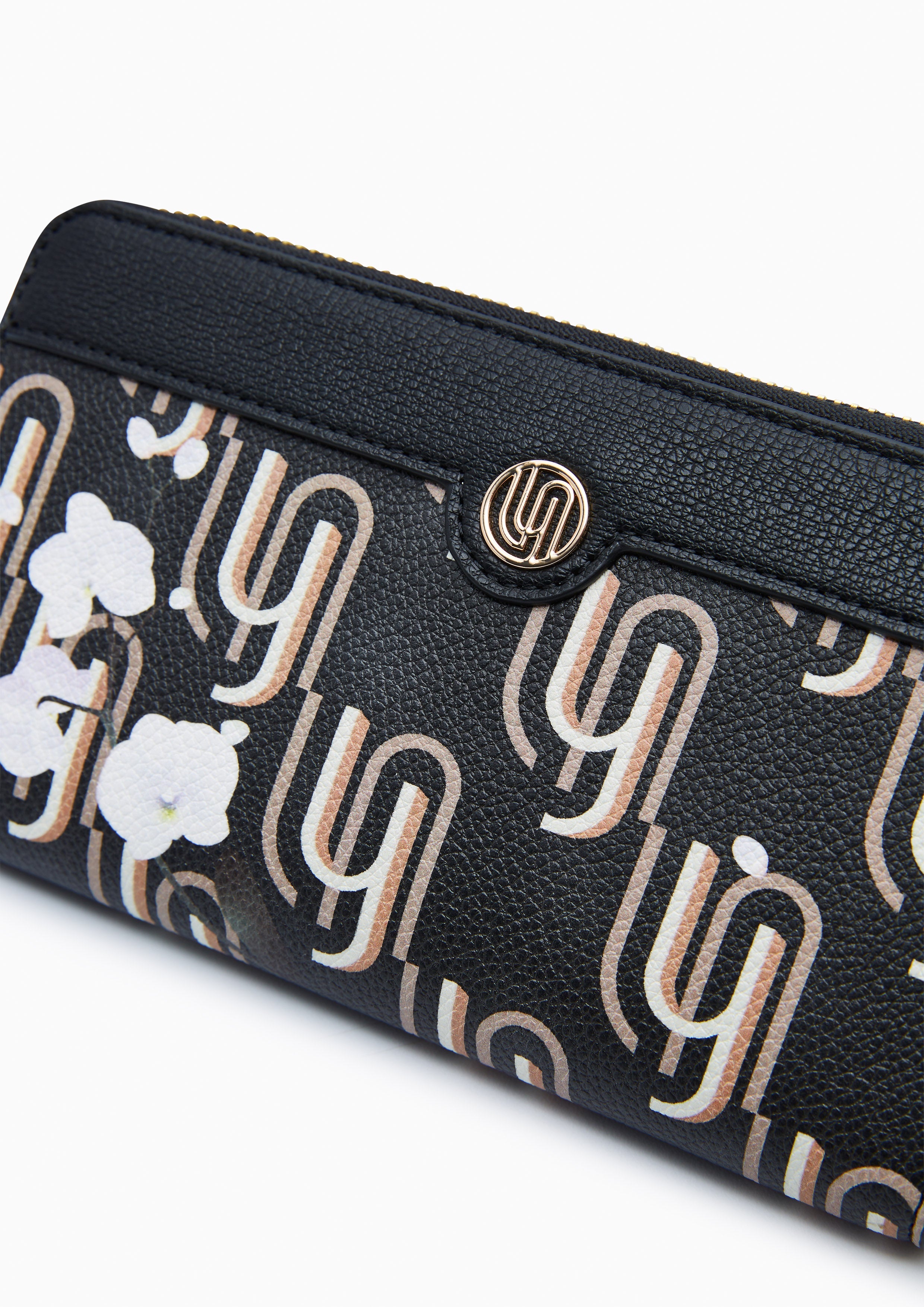 Ivy Infinite Long Wallets - Printed Black