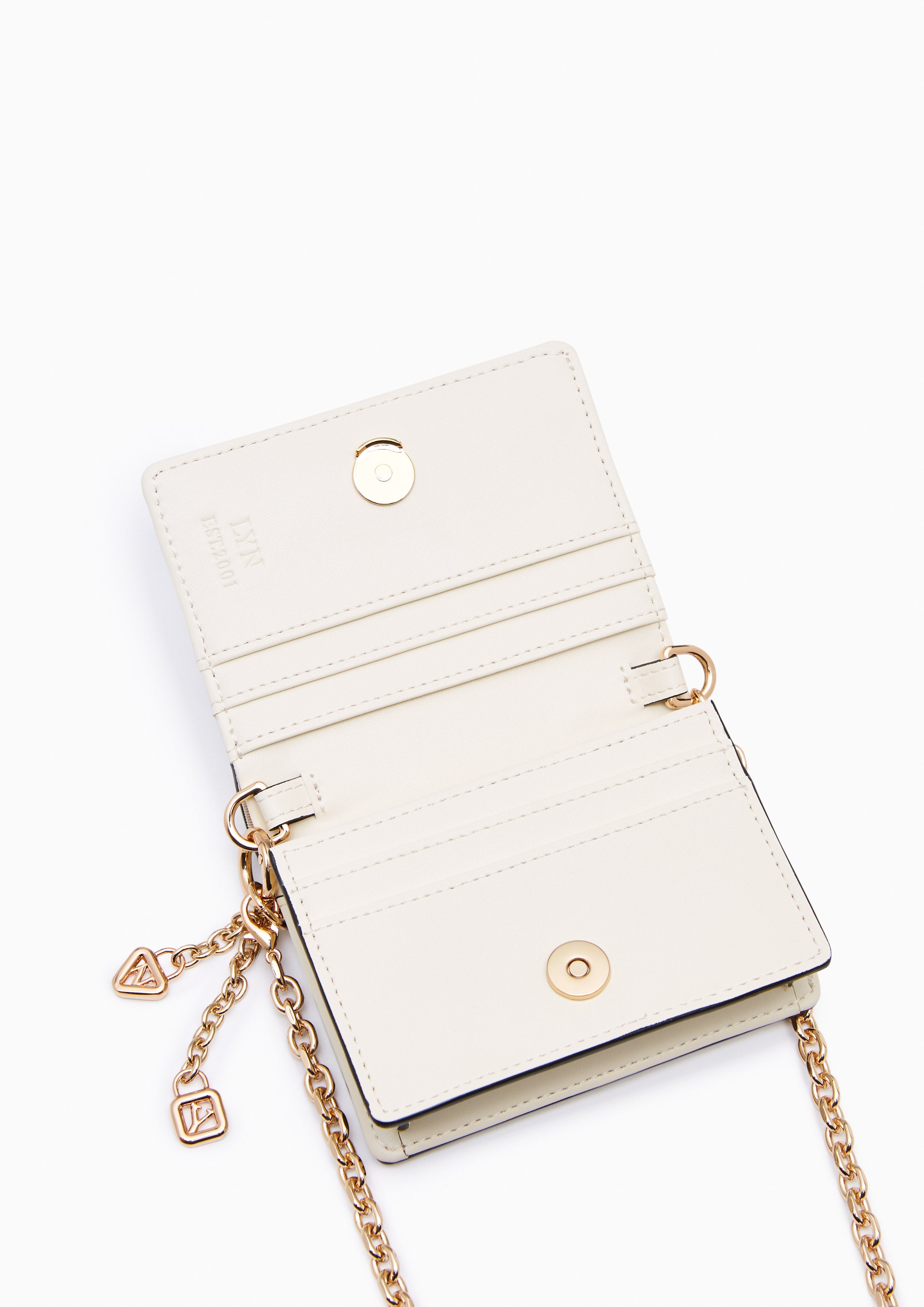 Ringo Short Wallet On Chain - Ivory