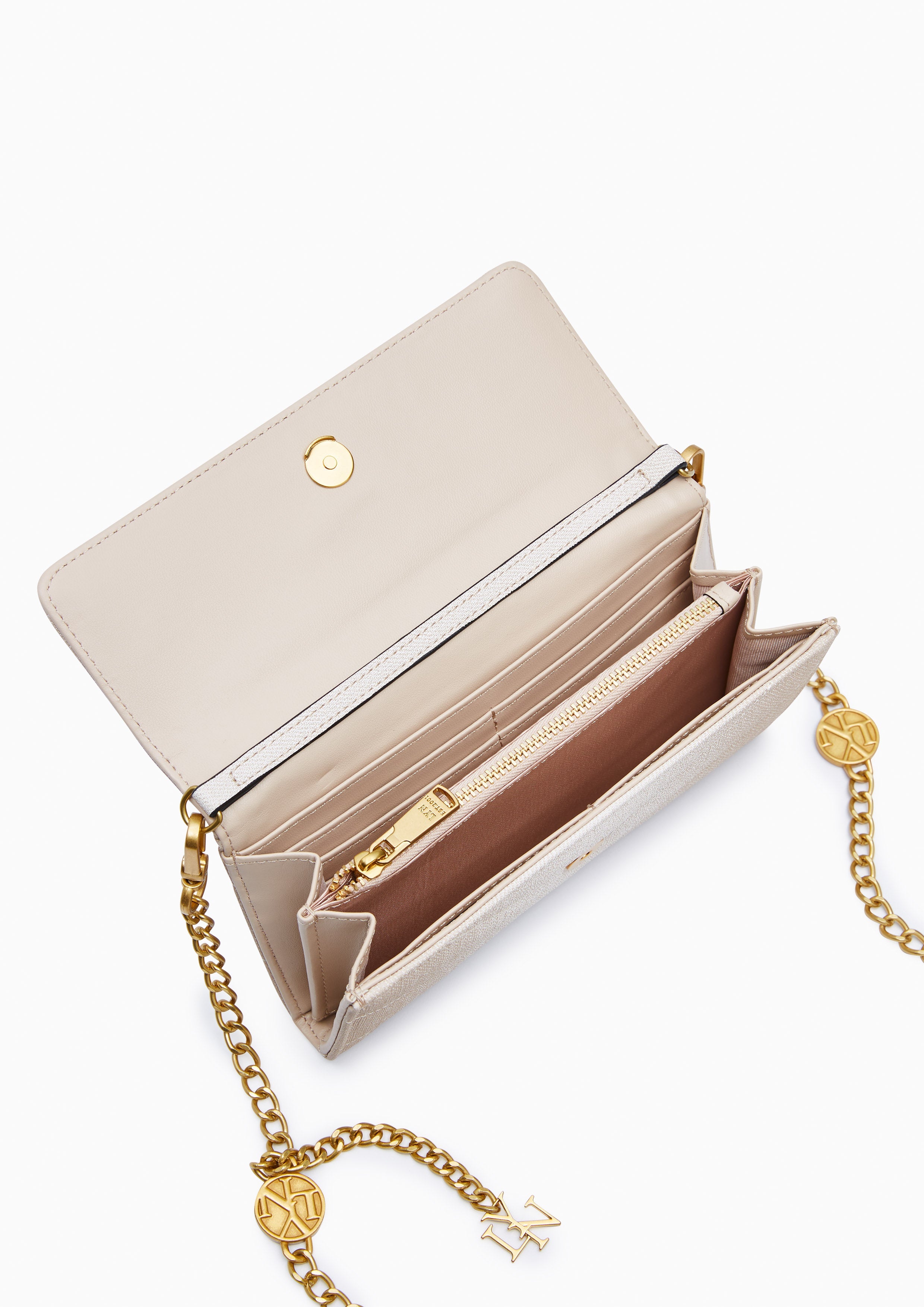 Starita Long Wallet On Chain - Biege Variation 2