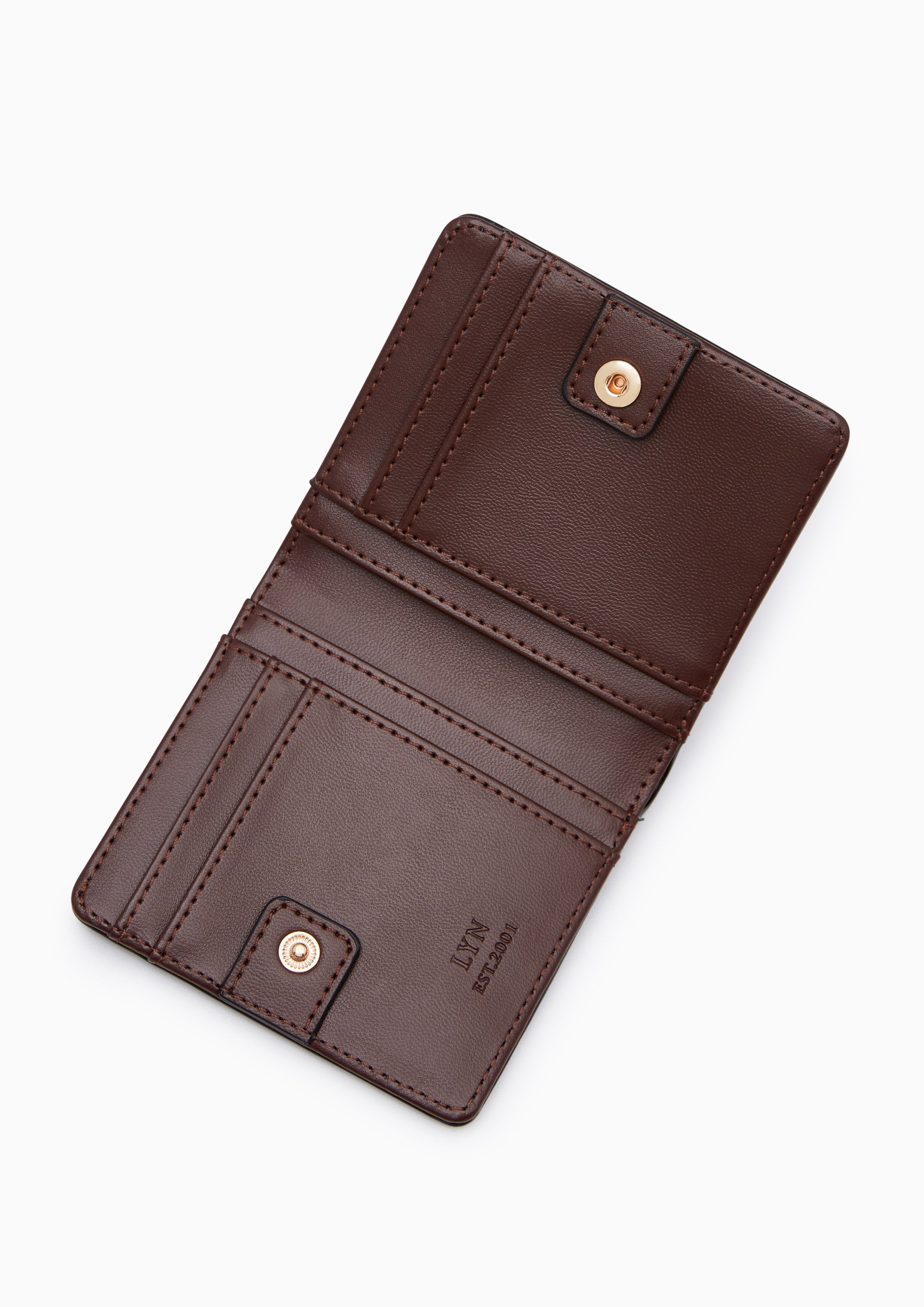 Jardin Compack Wallet - Dark Brown