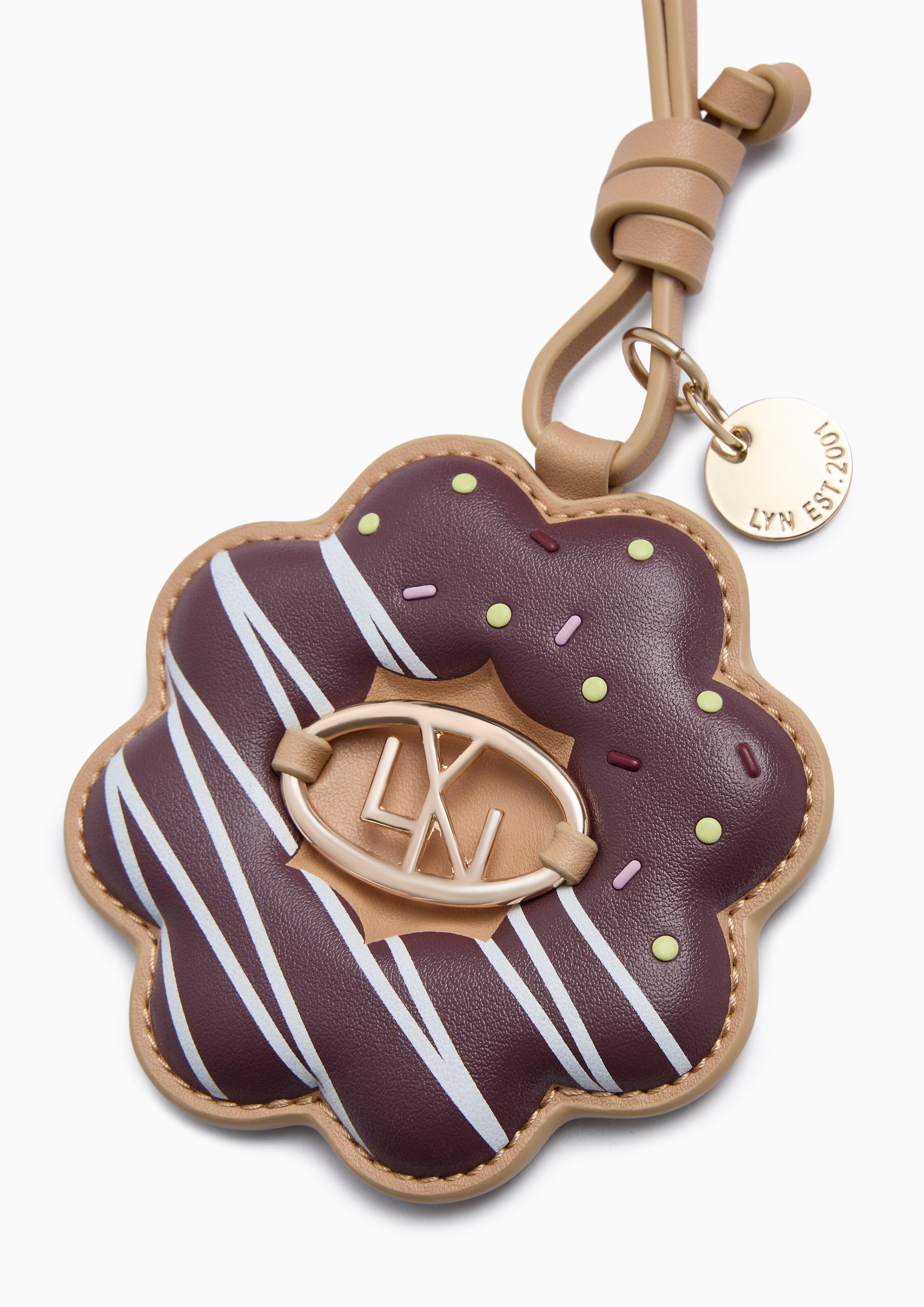 Pondering Keychain - Dark Brown