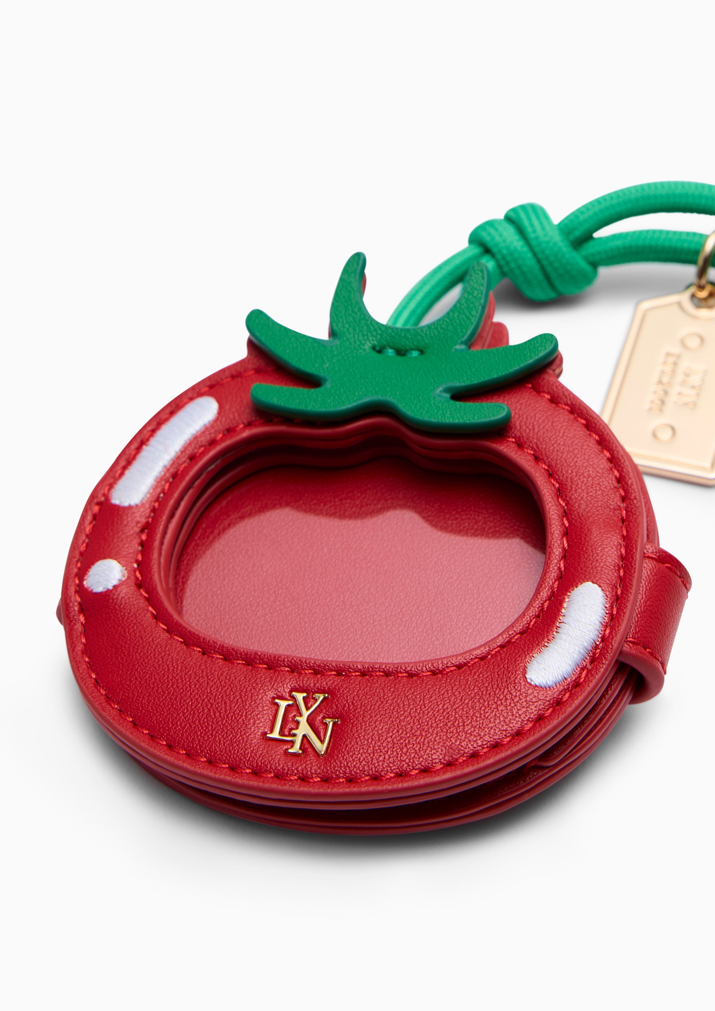 Tomato Photo Charm Keychain - Red
