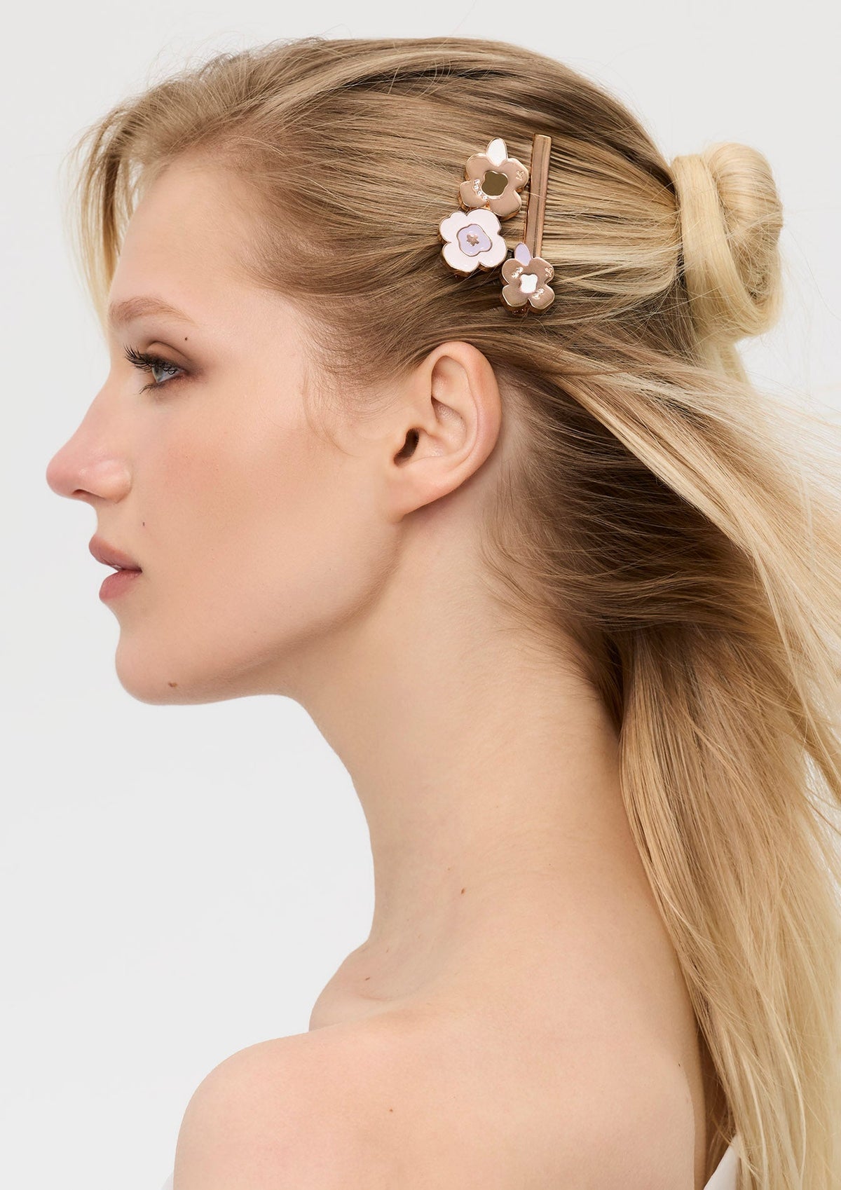 Poppy Clip Hairclip - Rose Gold