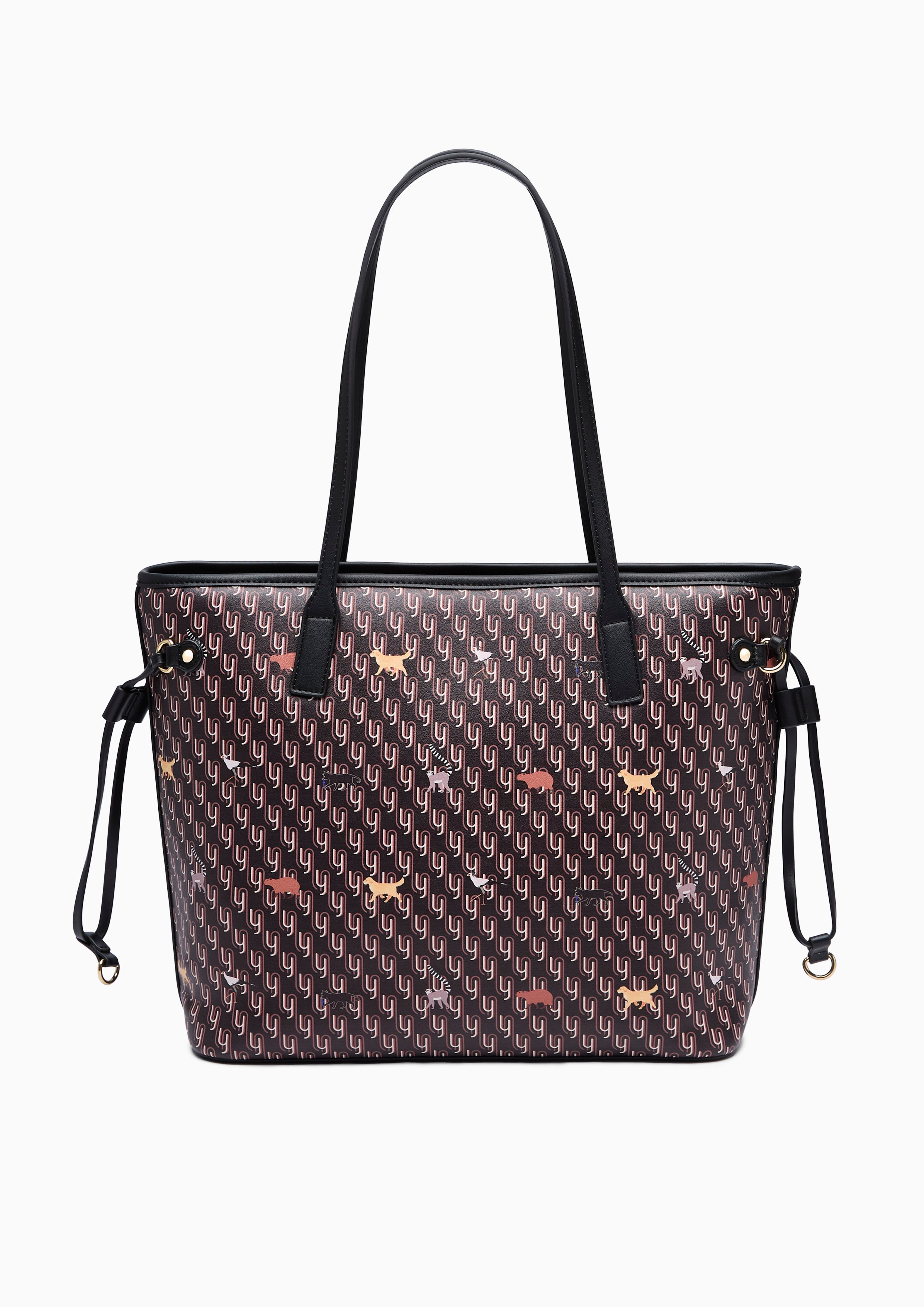 Amitie Infinite XL Tote Bag - Printed Black