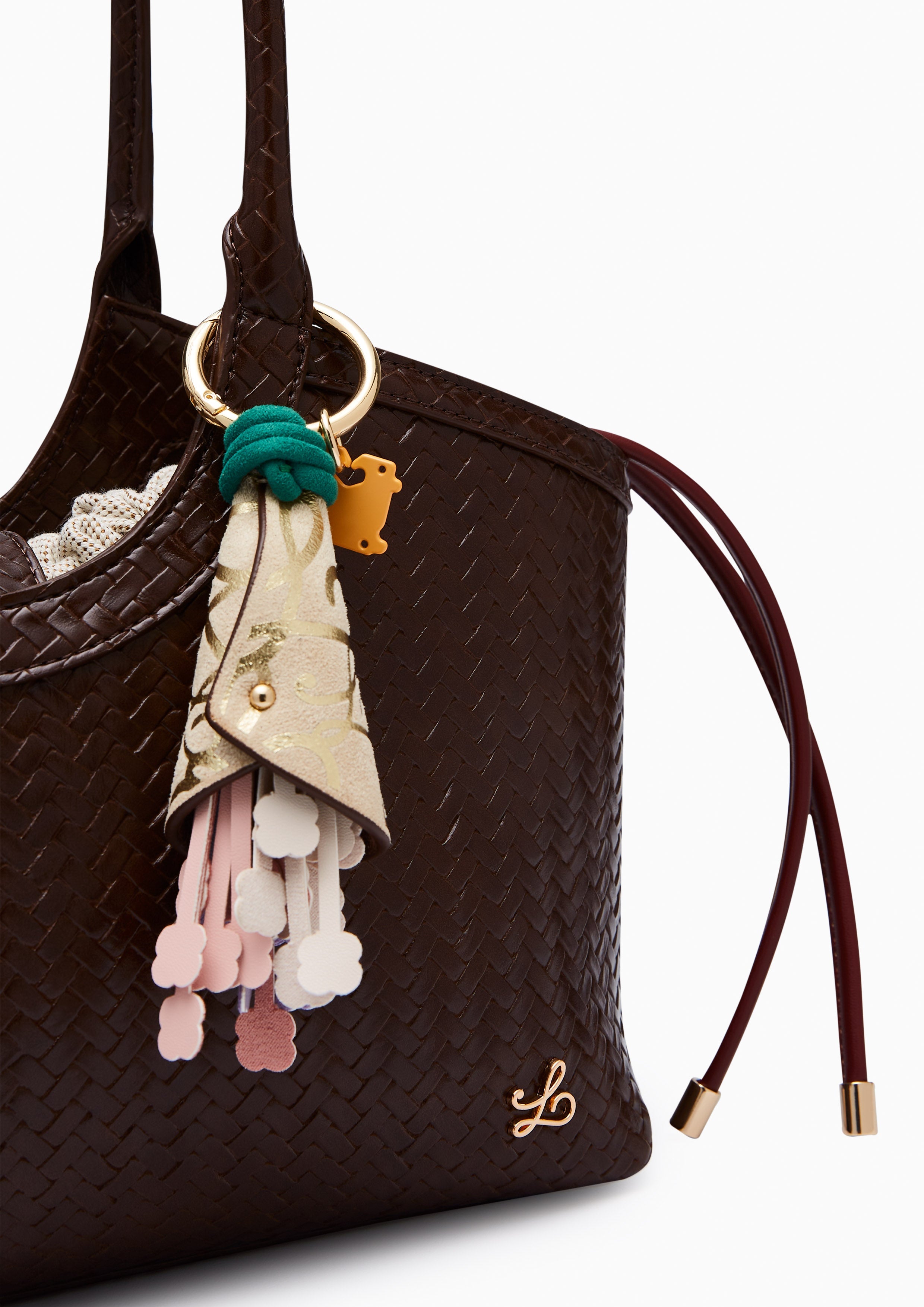 Snappy Handle M Handbag - Dark Brown