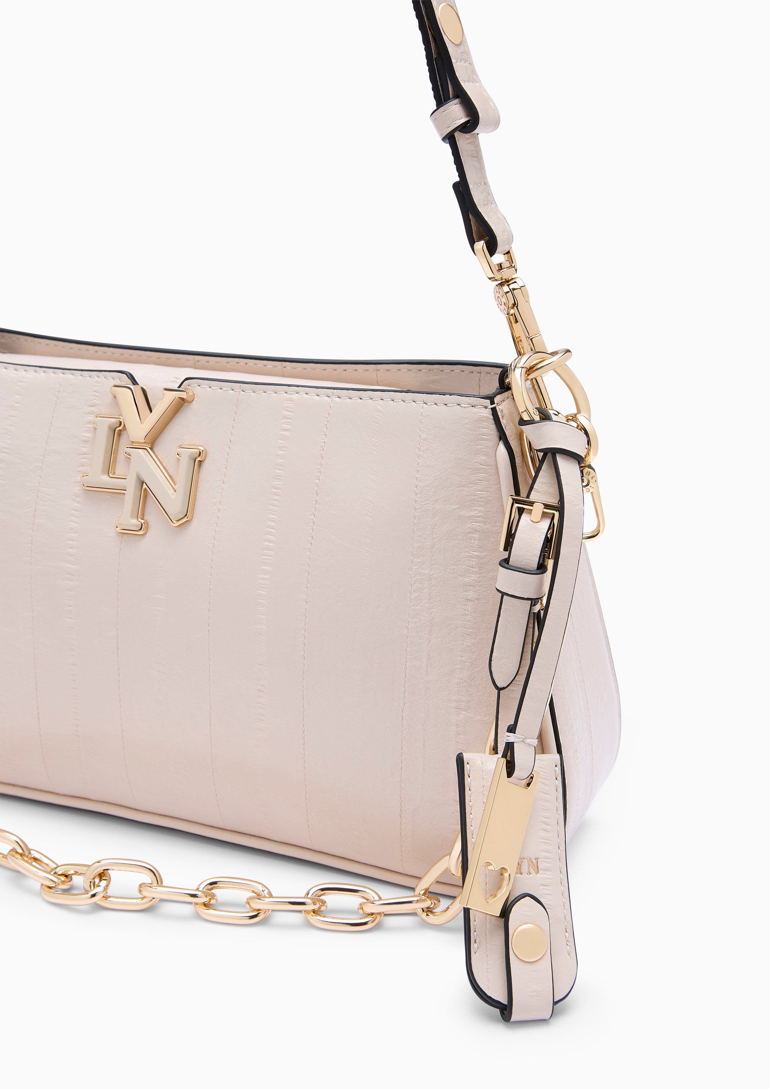 Alicia S Shoulder Bag - Light Beige