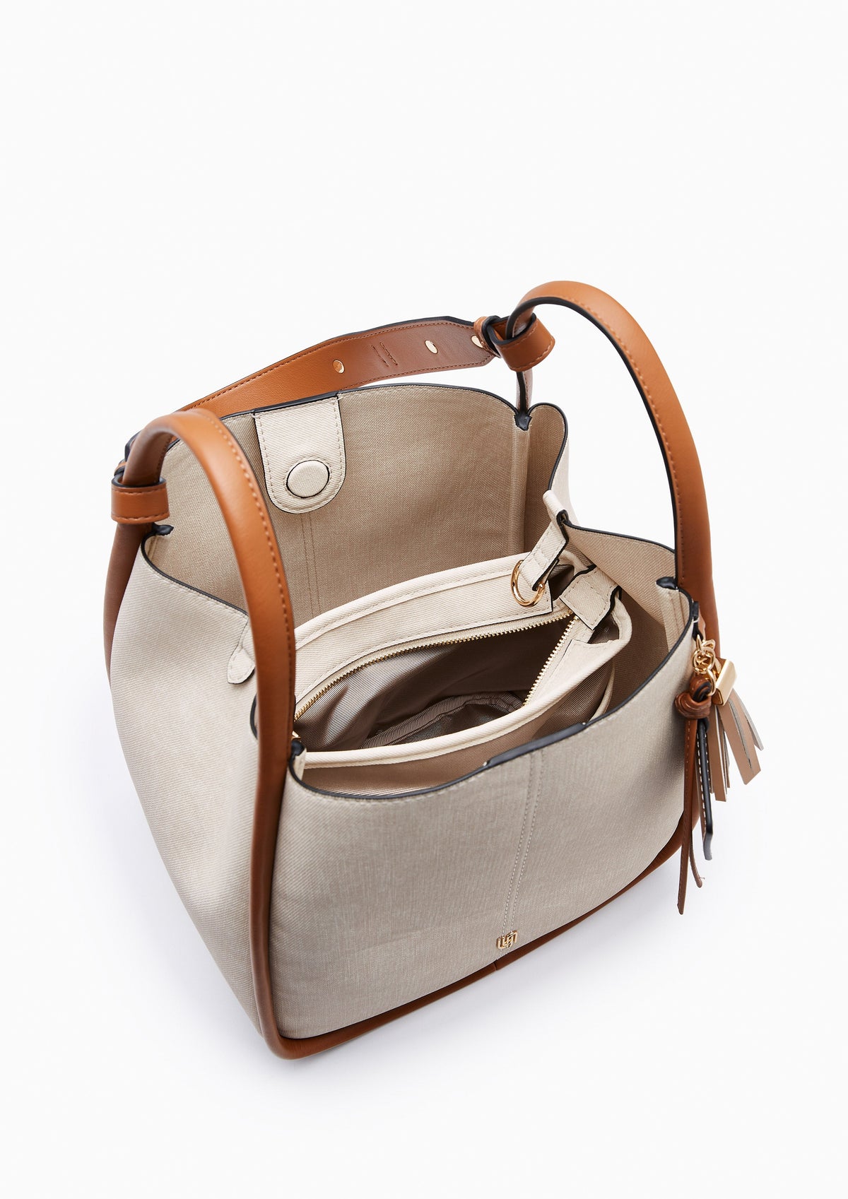 Parker Infinite L Shoulder Bag - Biege Variation 2