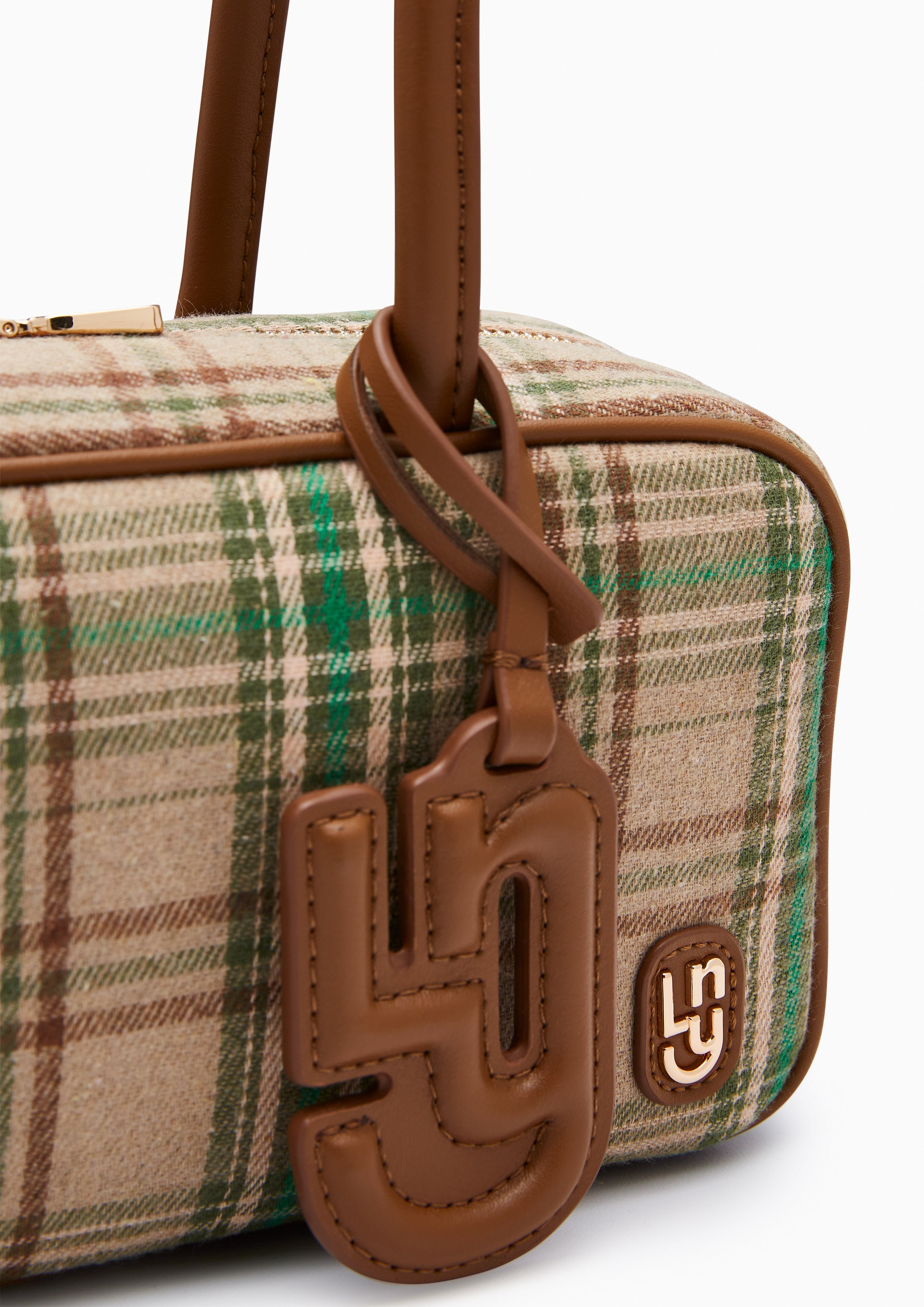 Moodie M Shoulder Bag - Check Green