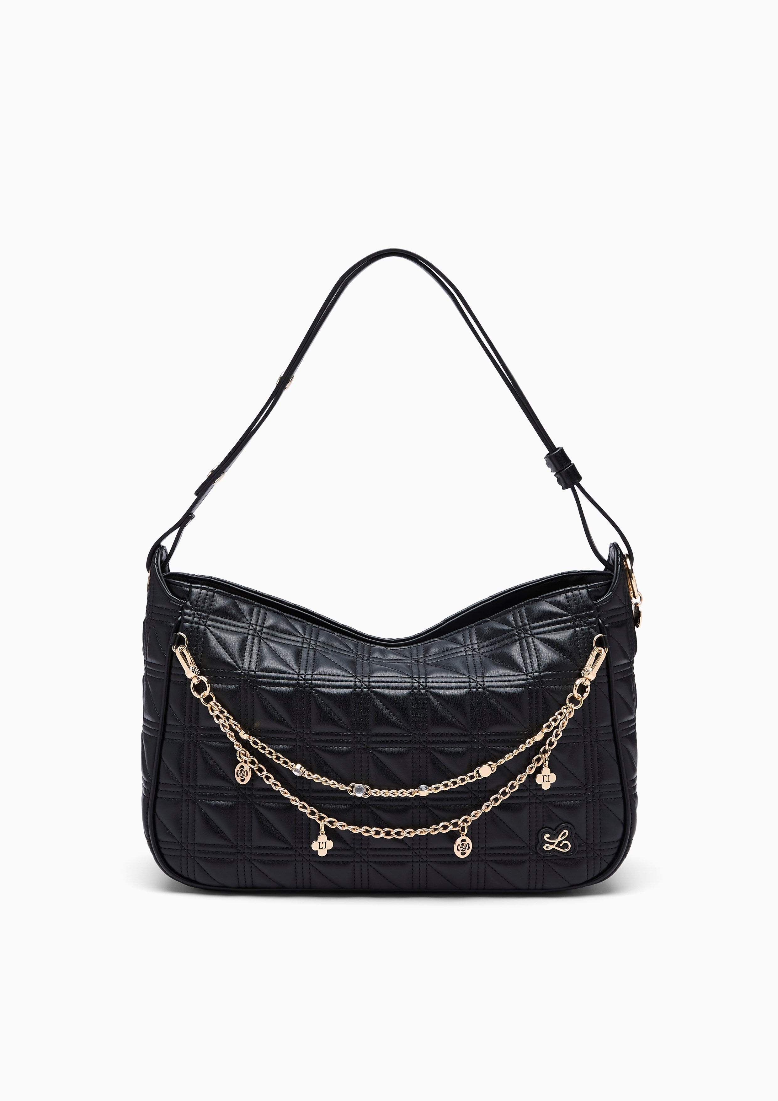 A-Ra Drawstring XL Bucket Bag - Black