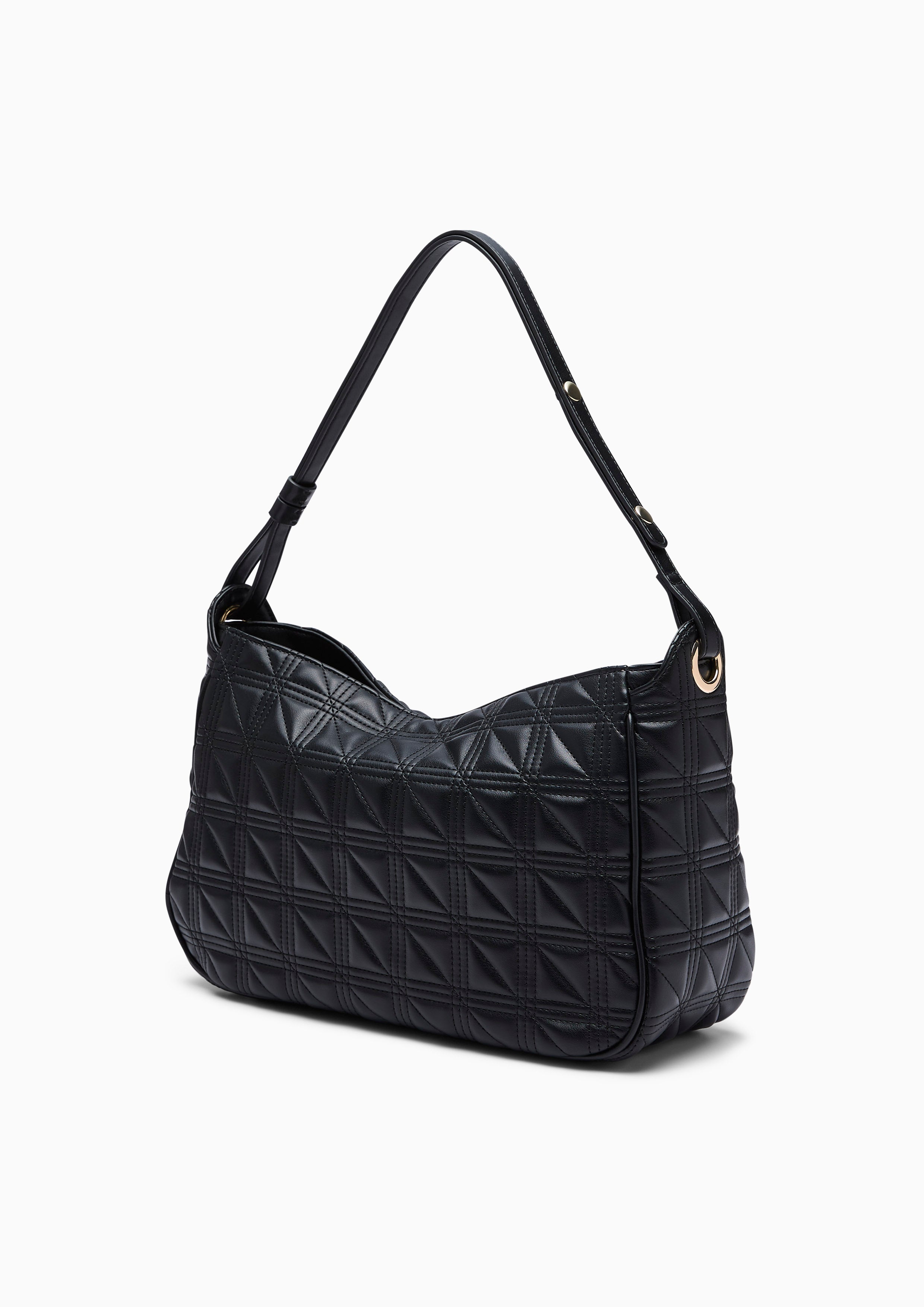 A-Ra Drawstring XL Bucket Bag - Black