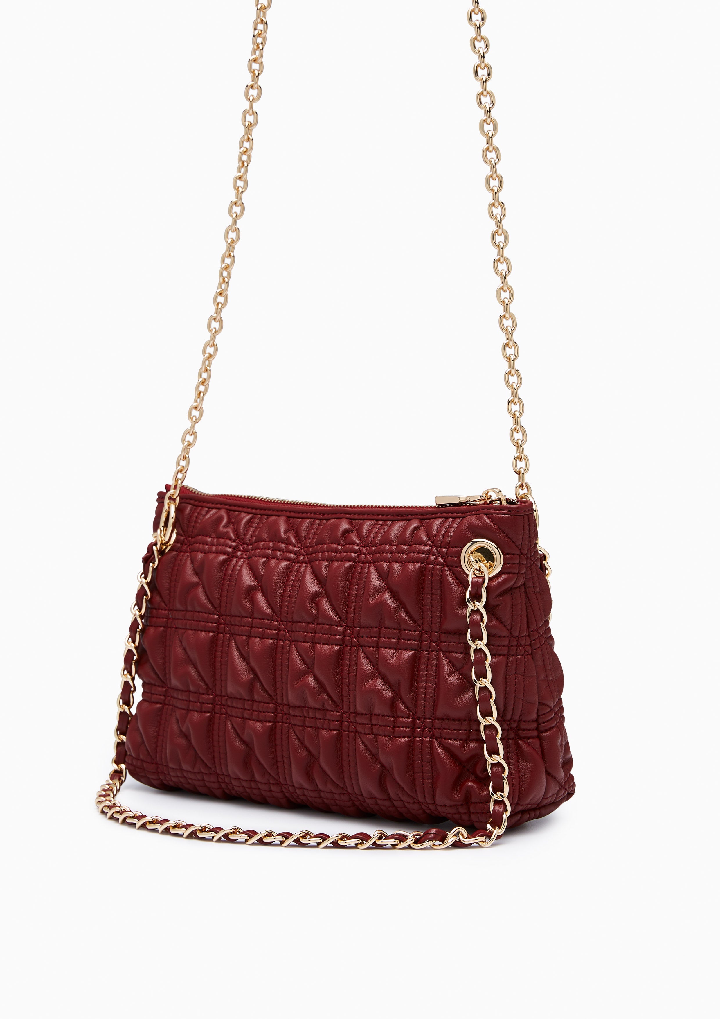 Panini S Shoulder Bag - Dark Red