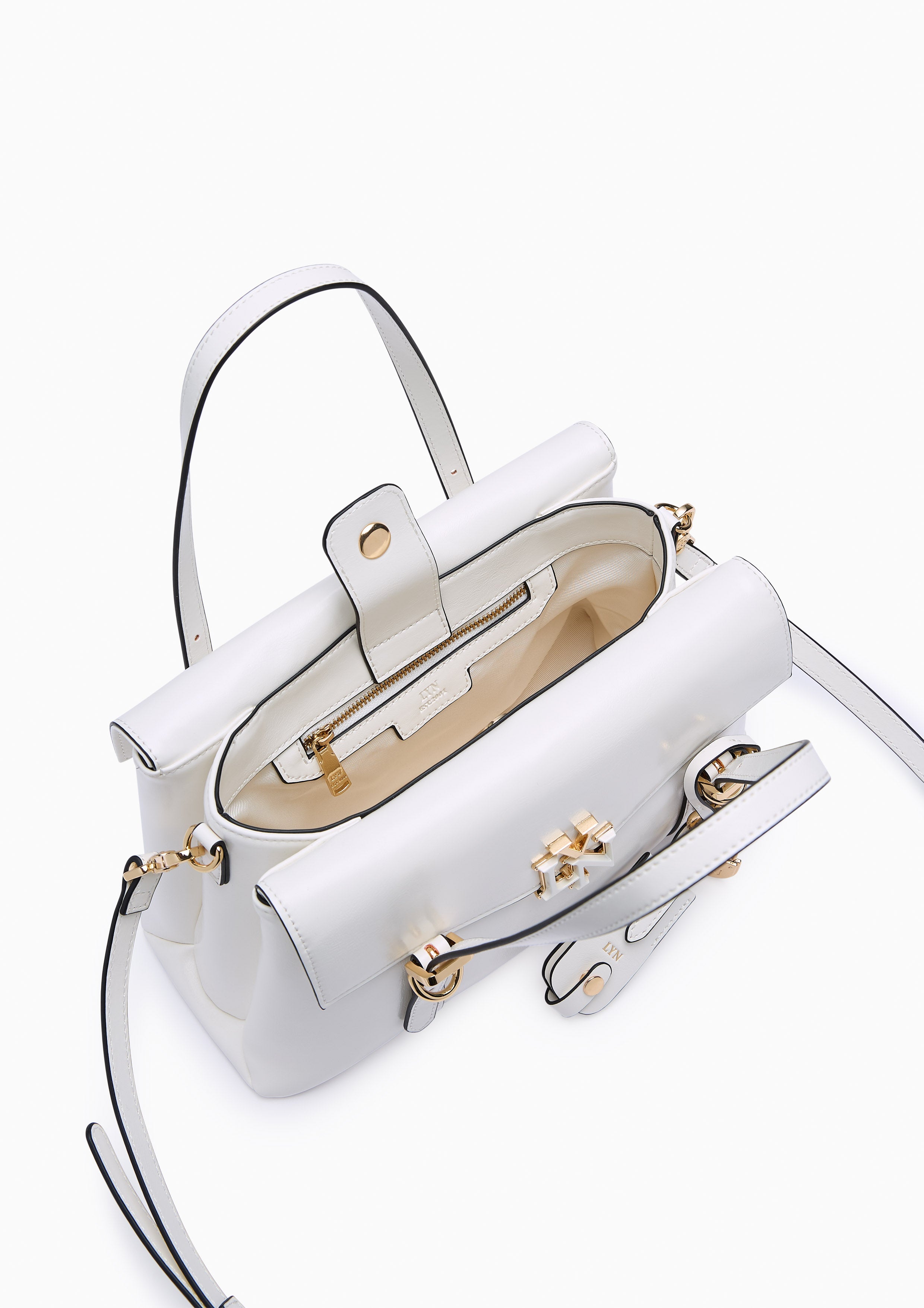 Lenae Top Handle M Handbag - Ivory