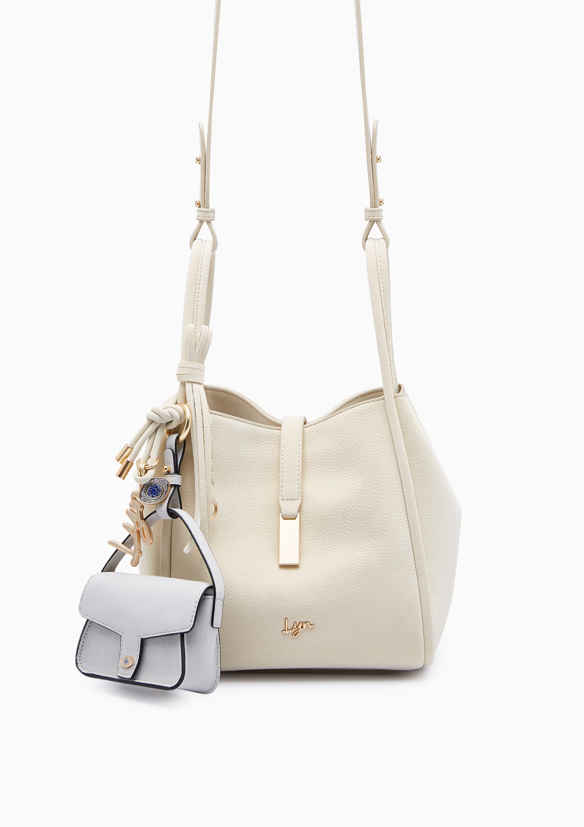 Evilly Handle M Handbag - Ivory