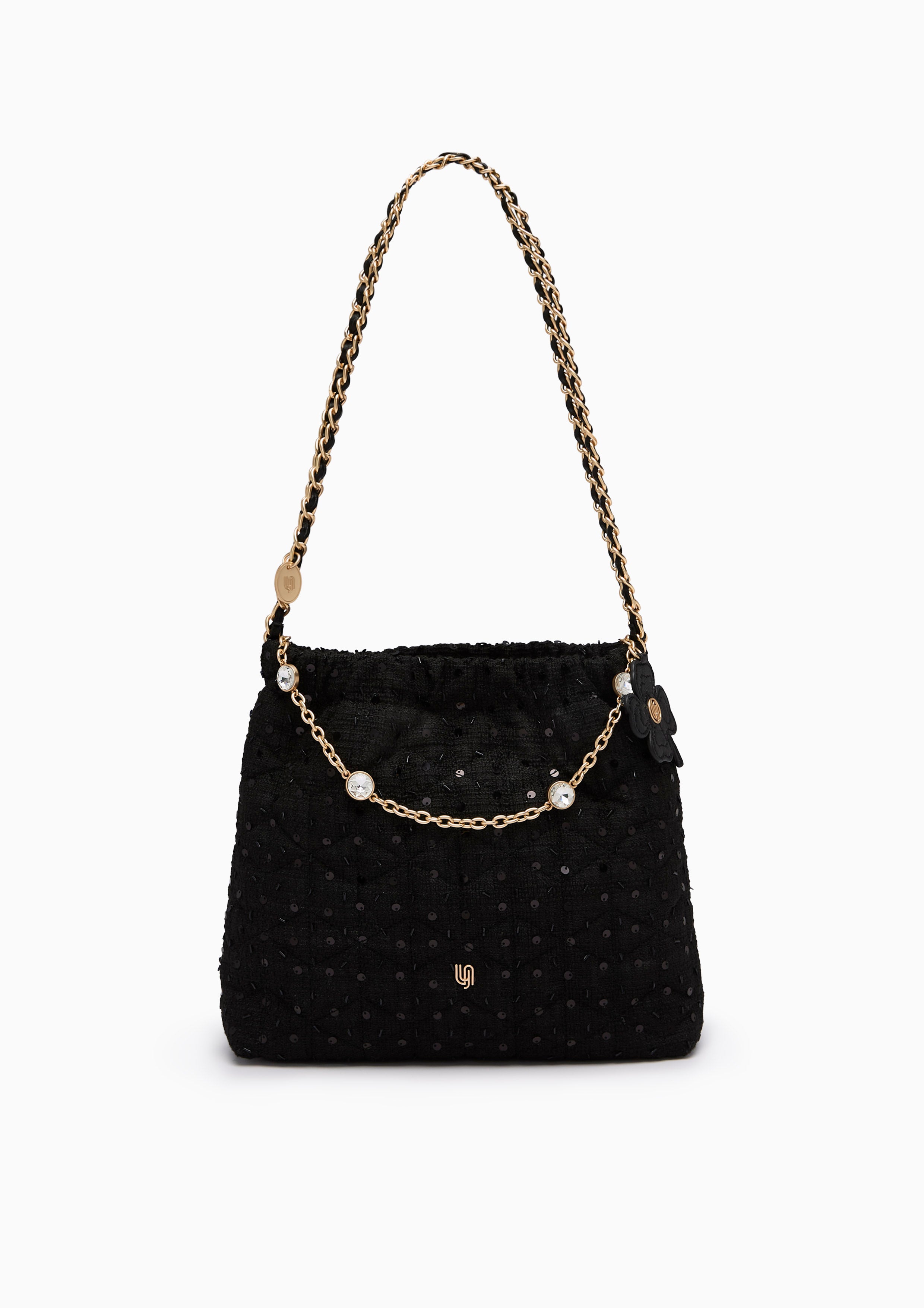 Mallory Infinite L Shoulder Bag - Black