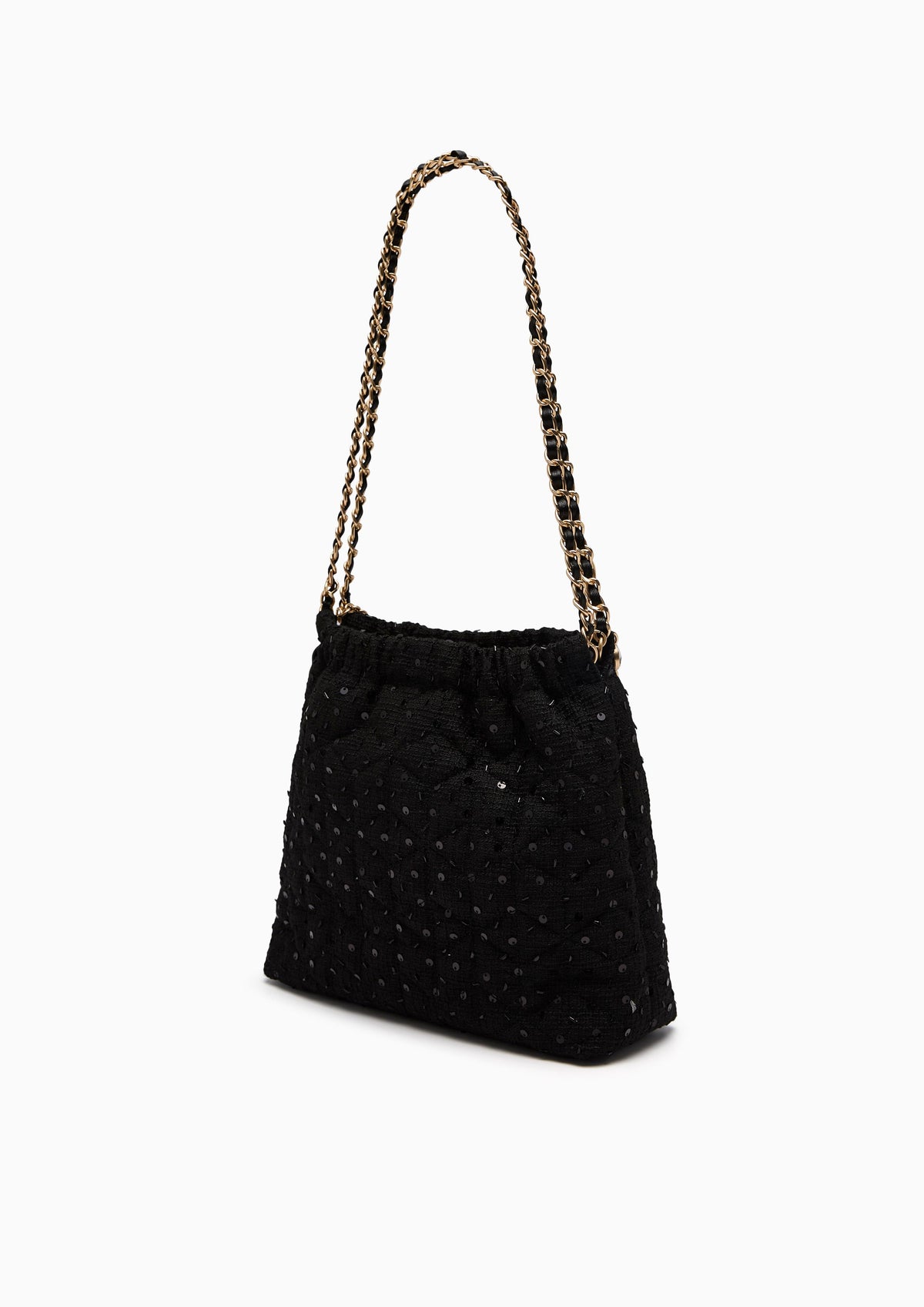 Mallory Infinite L Shoulder Bag - Black