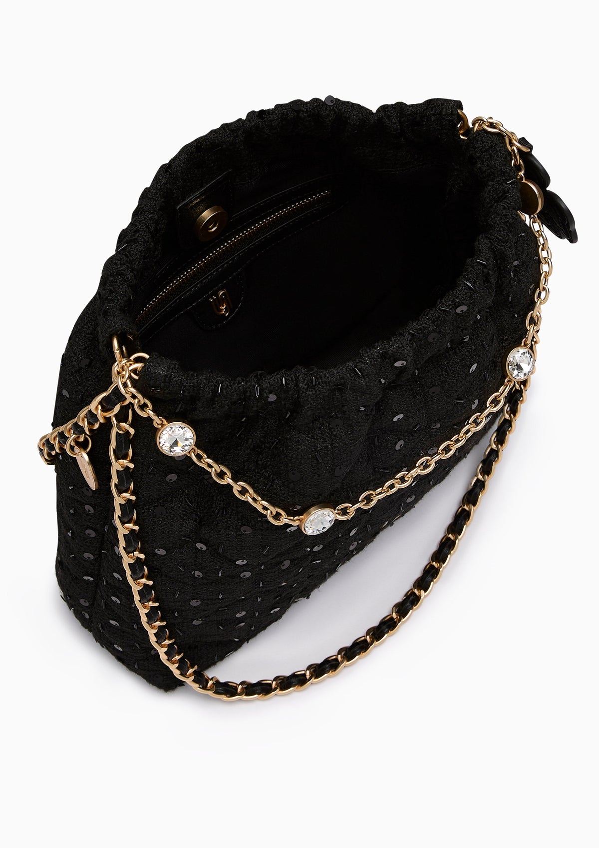 Mallory Infinite L Shoulder Bag - Black