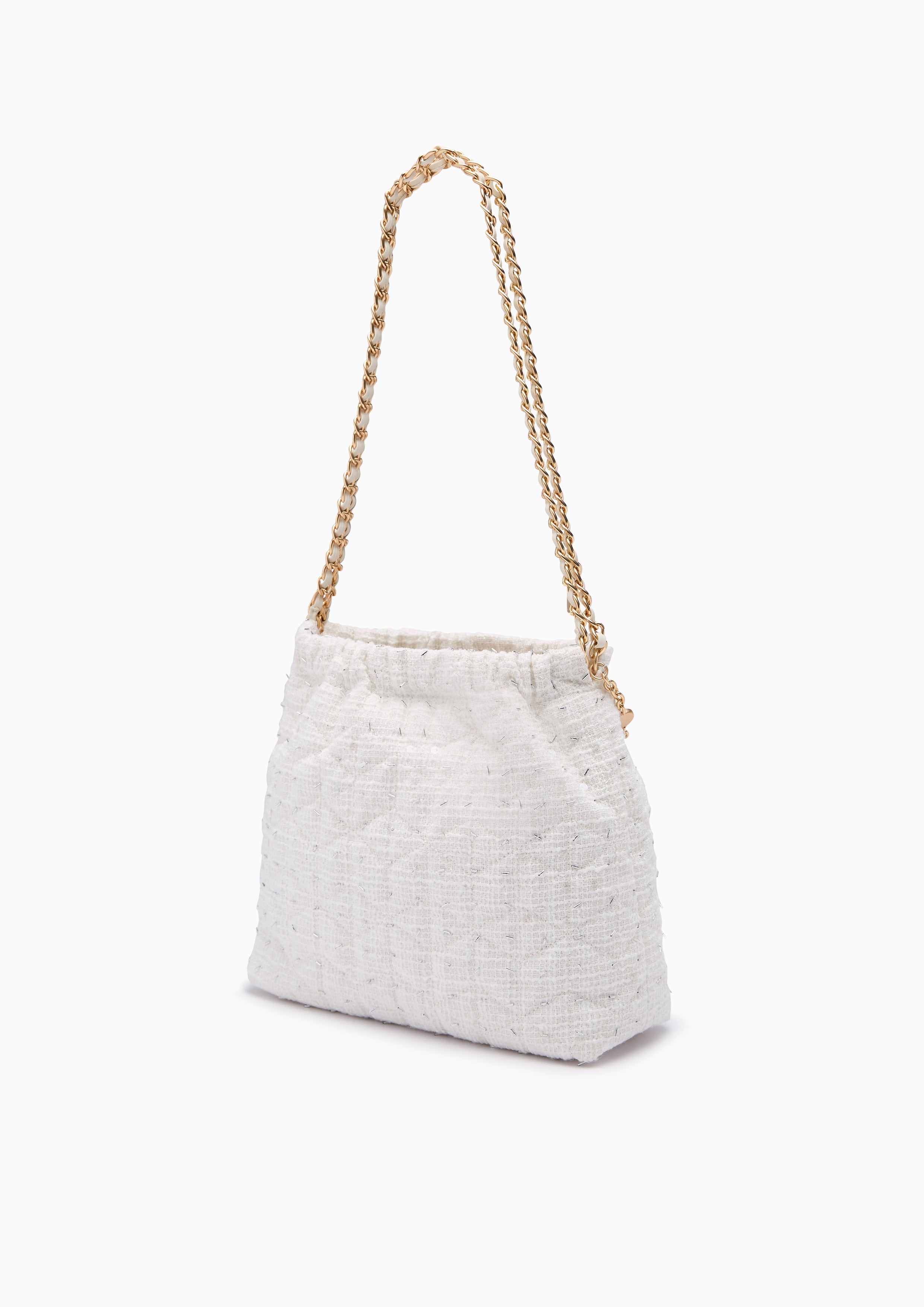 Mallory Infinite L Shoulder Bag - White
