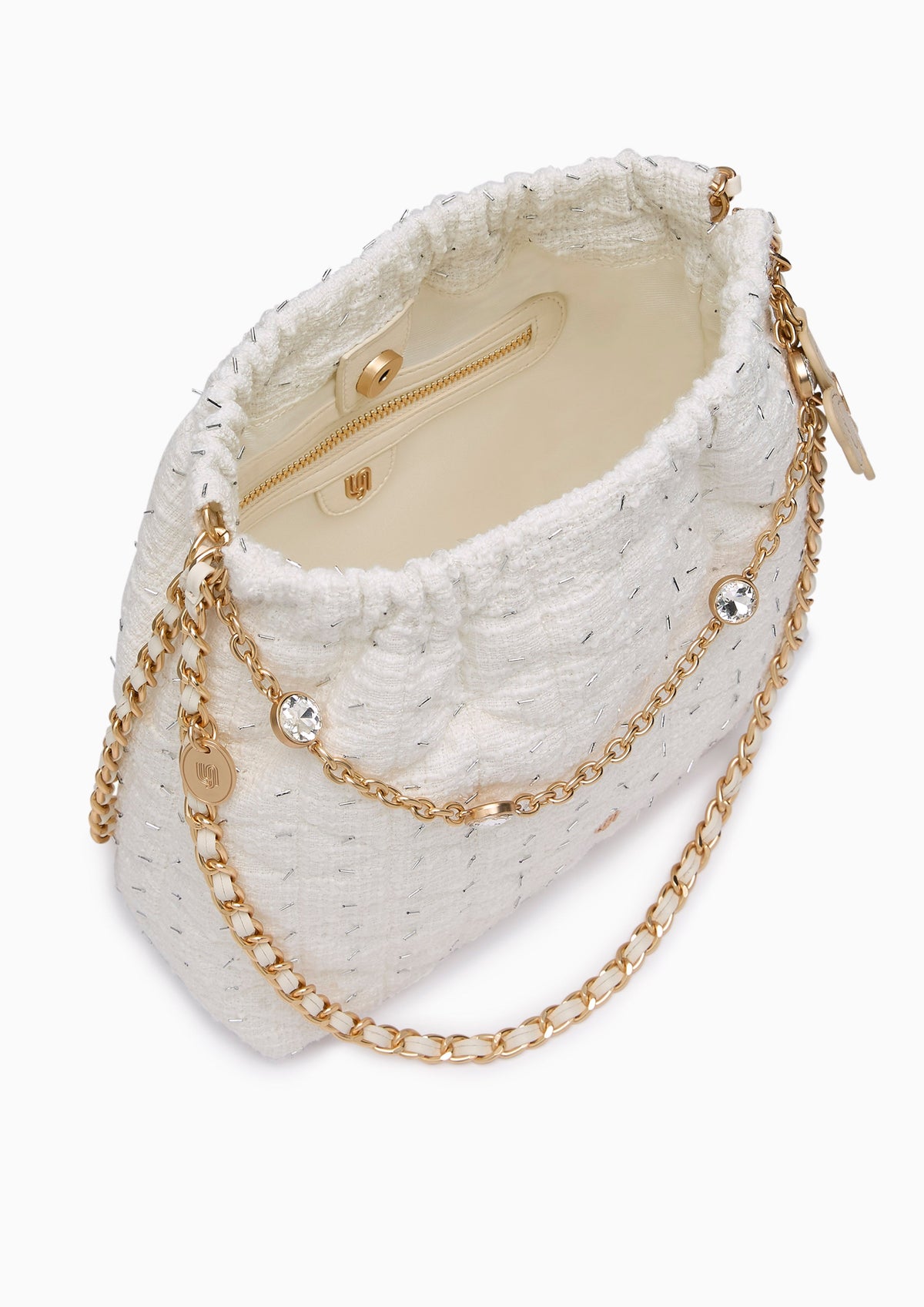 Mallory Infinite L Shoulder Bag - White