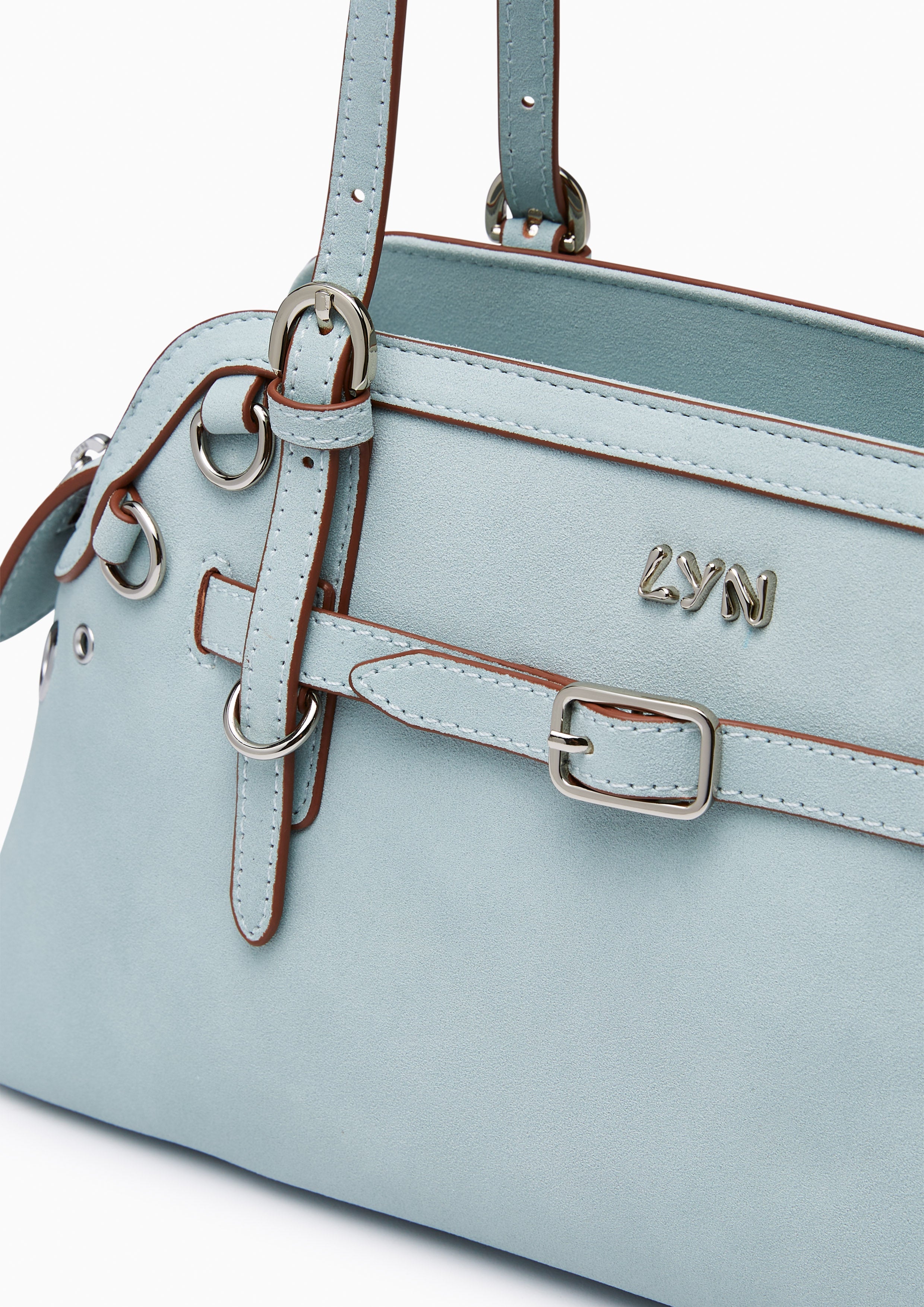 Bibbo M Shoulder Bag - Light Grey