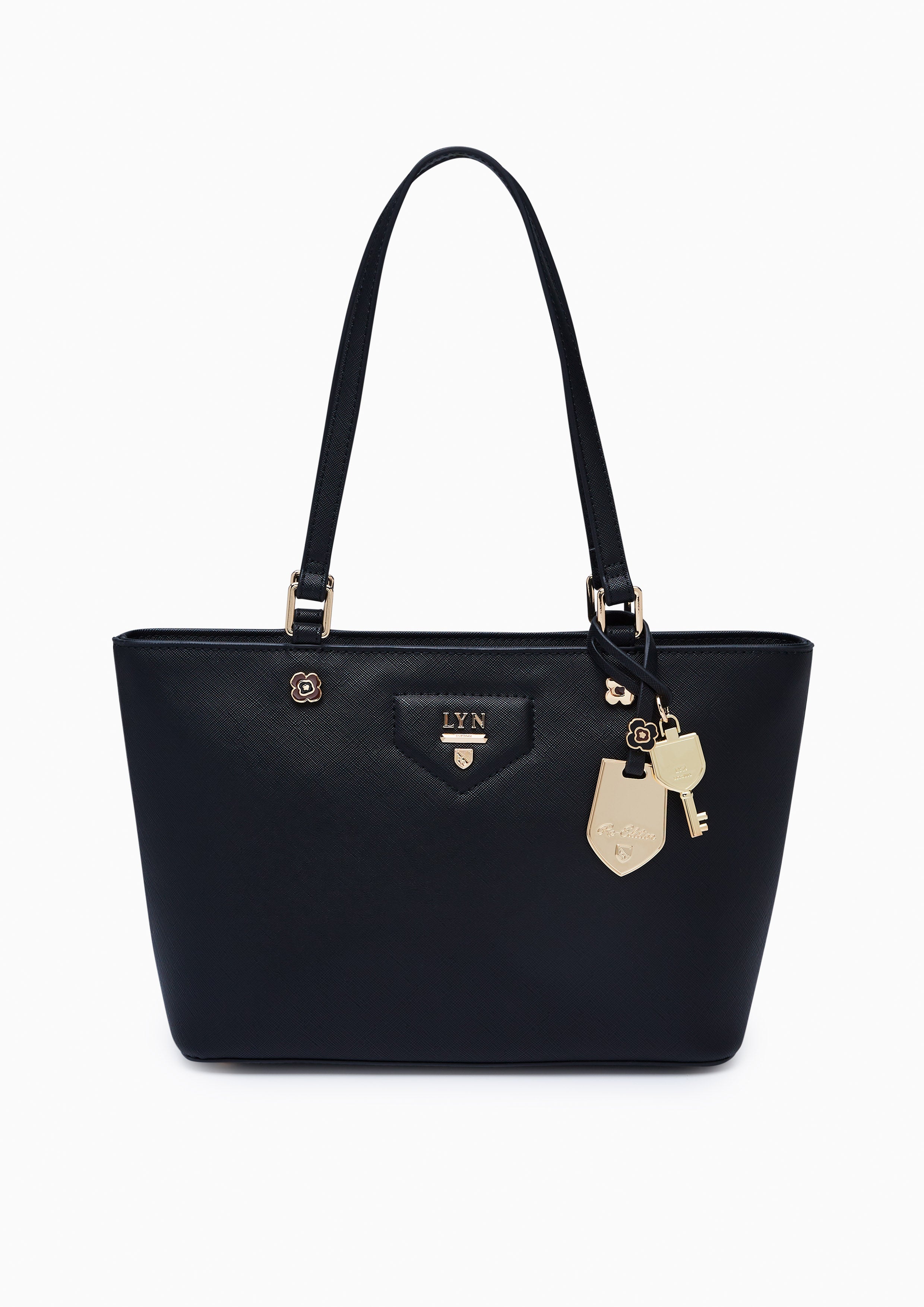 Poppy Print Carina M Tote Bag - Black