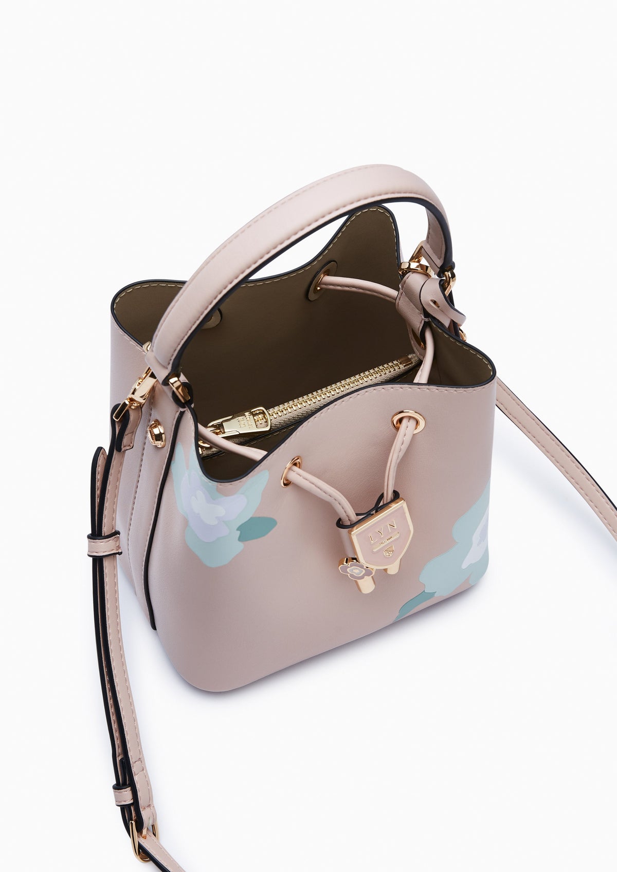 Poppy Carina S Bucket Bag - Printed Nude