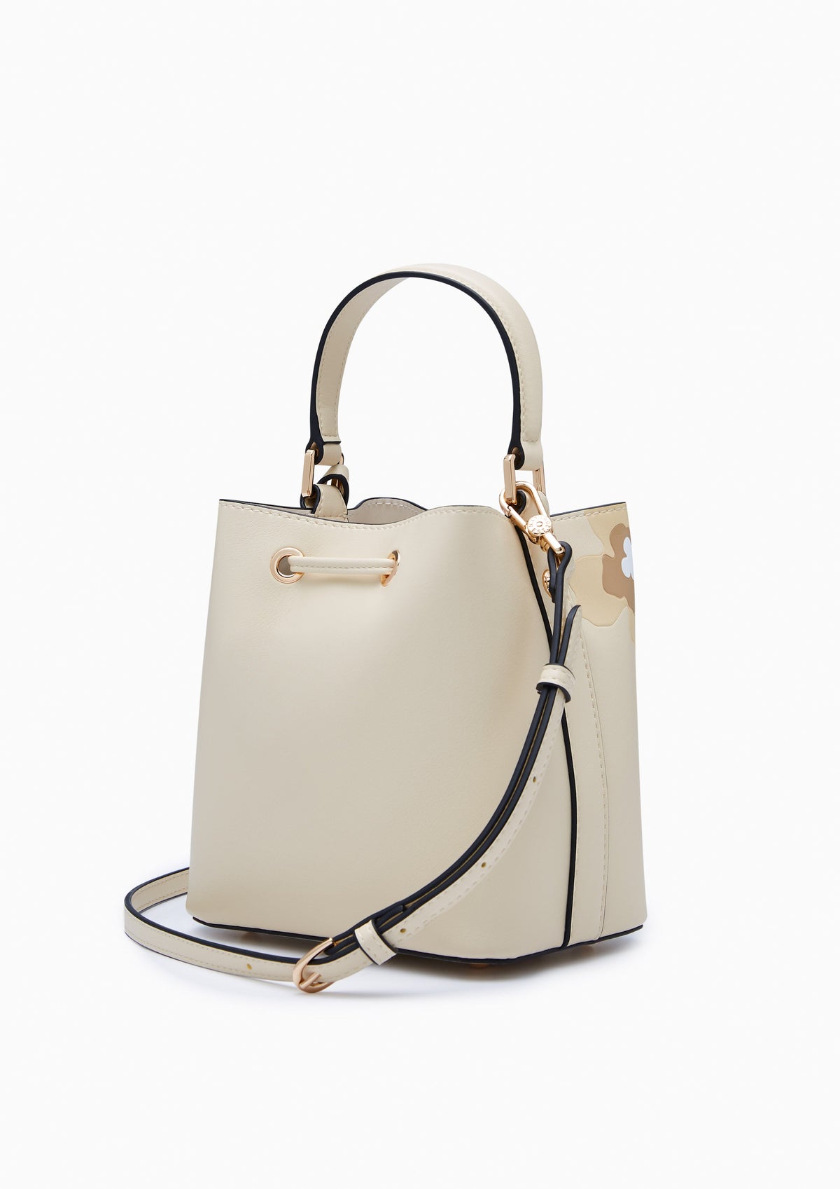 Poppy Carina S Bucket Bag - Light Printed Yellow