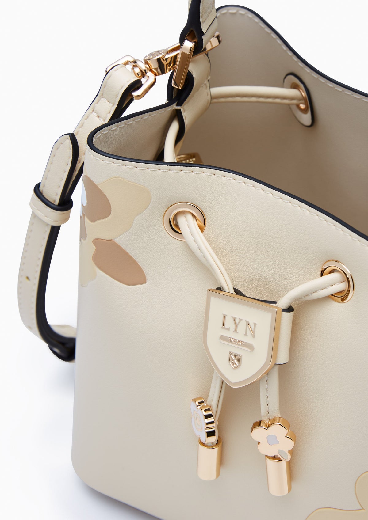 Poppy Carina S Bucket Bag - Light Printed Yellow