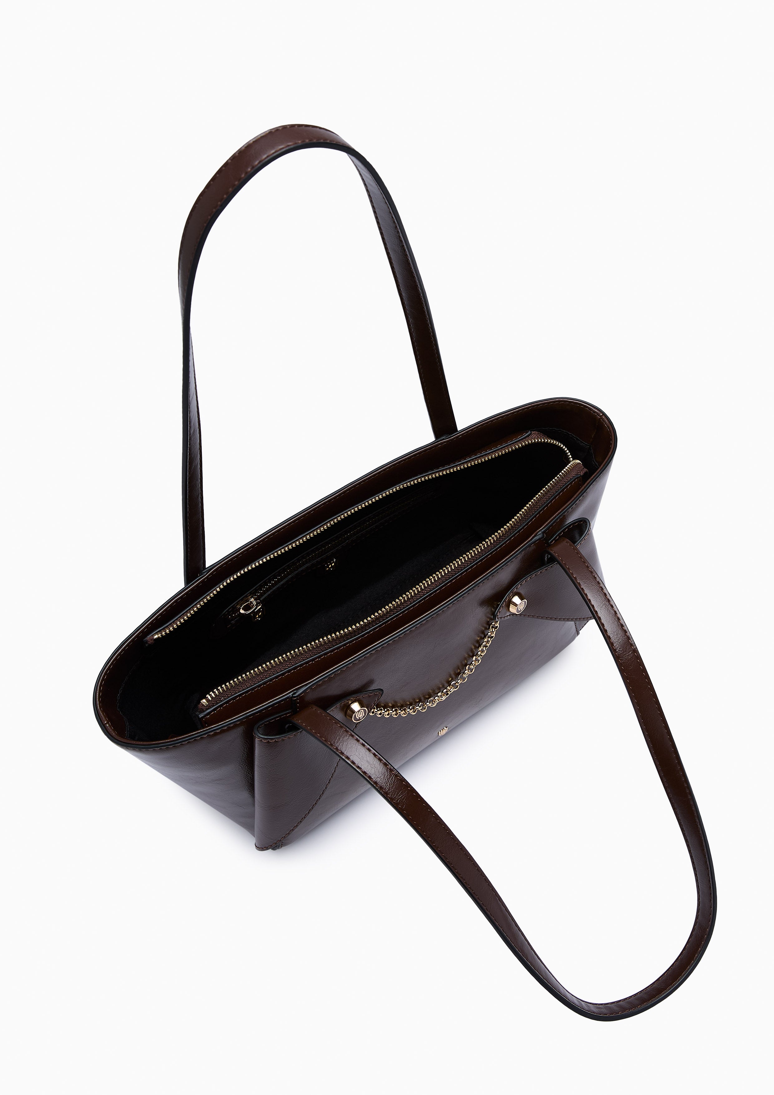 Cortes Infinite M Tote Bag - Dark Brown