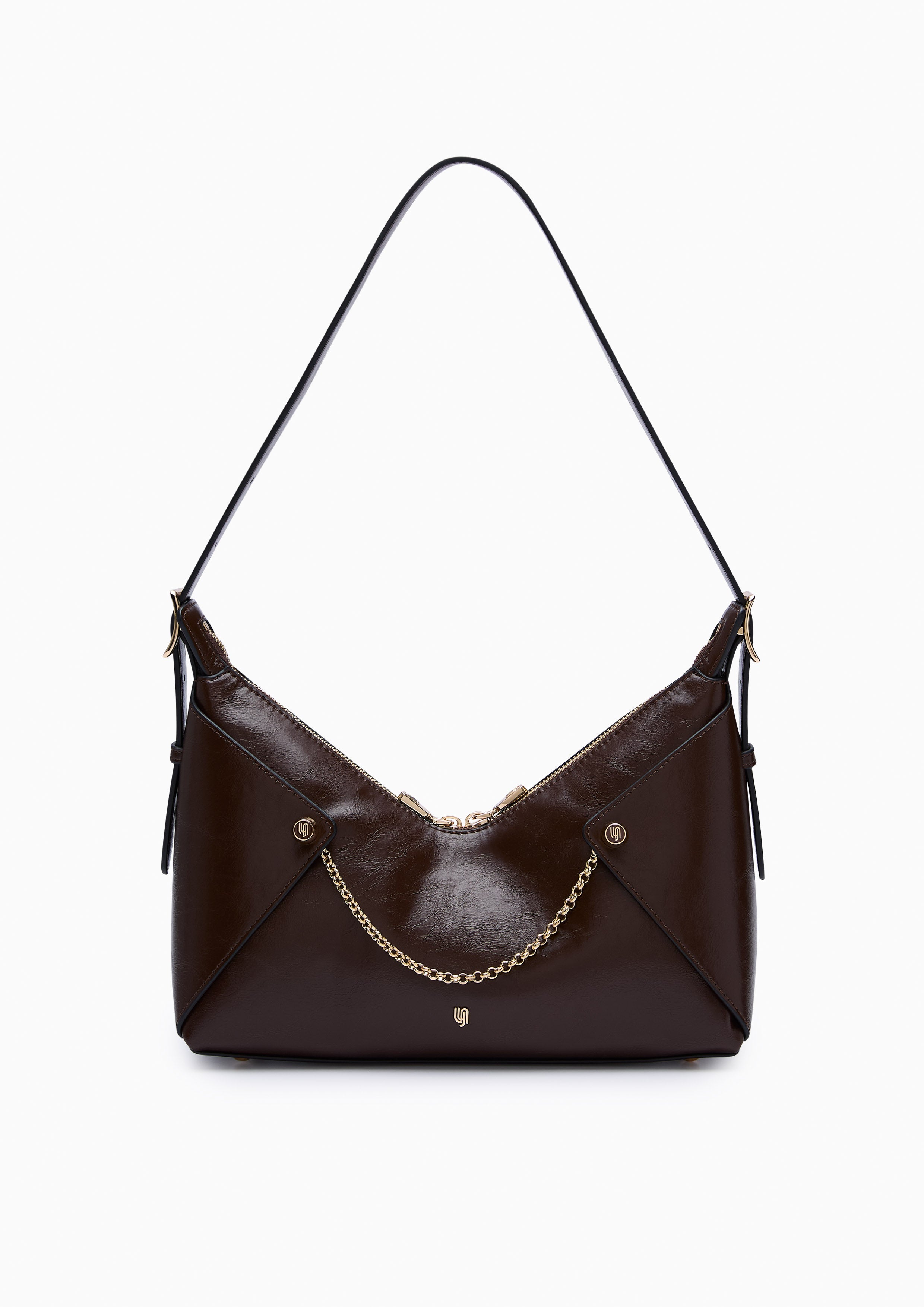 Cortes Infinite M Shoulder Bag - Dark Brown