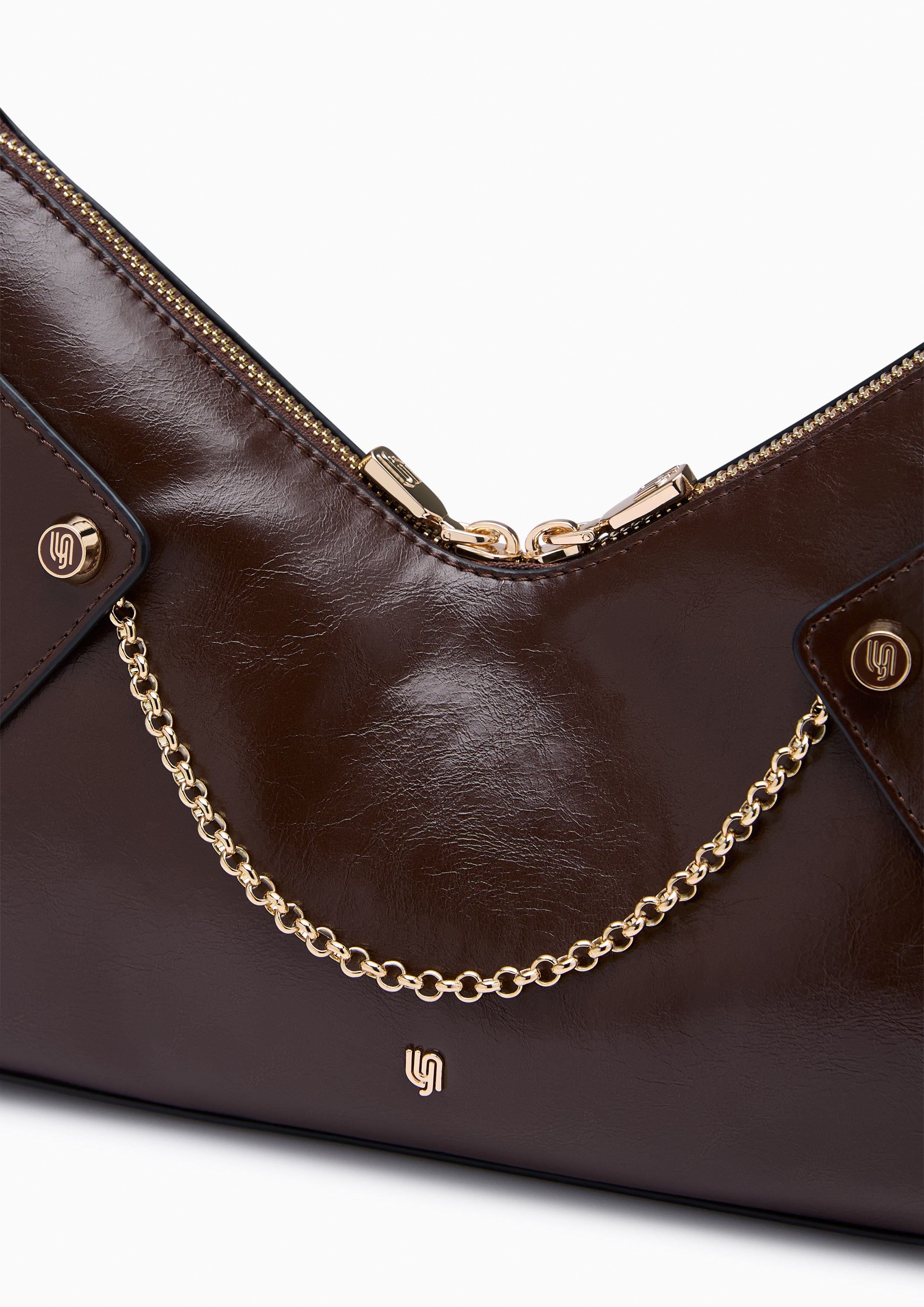 Cortes Infinite M Shoulder Bag - Dark Brown