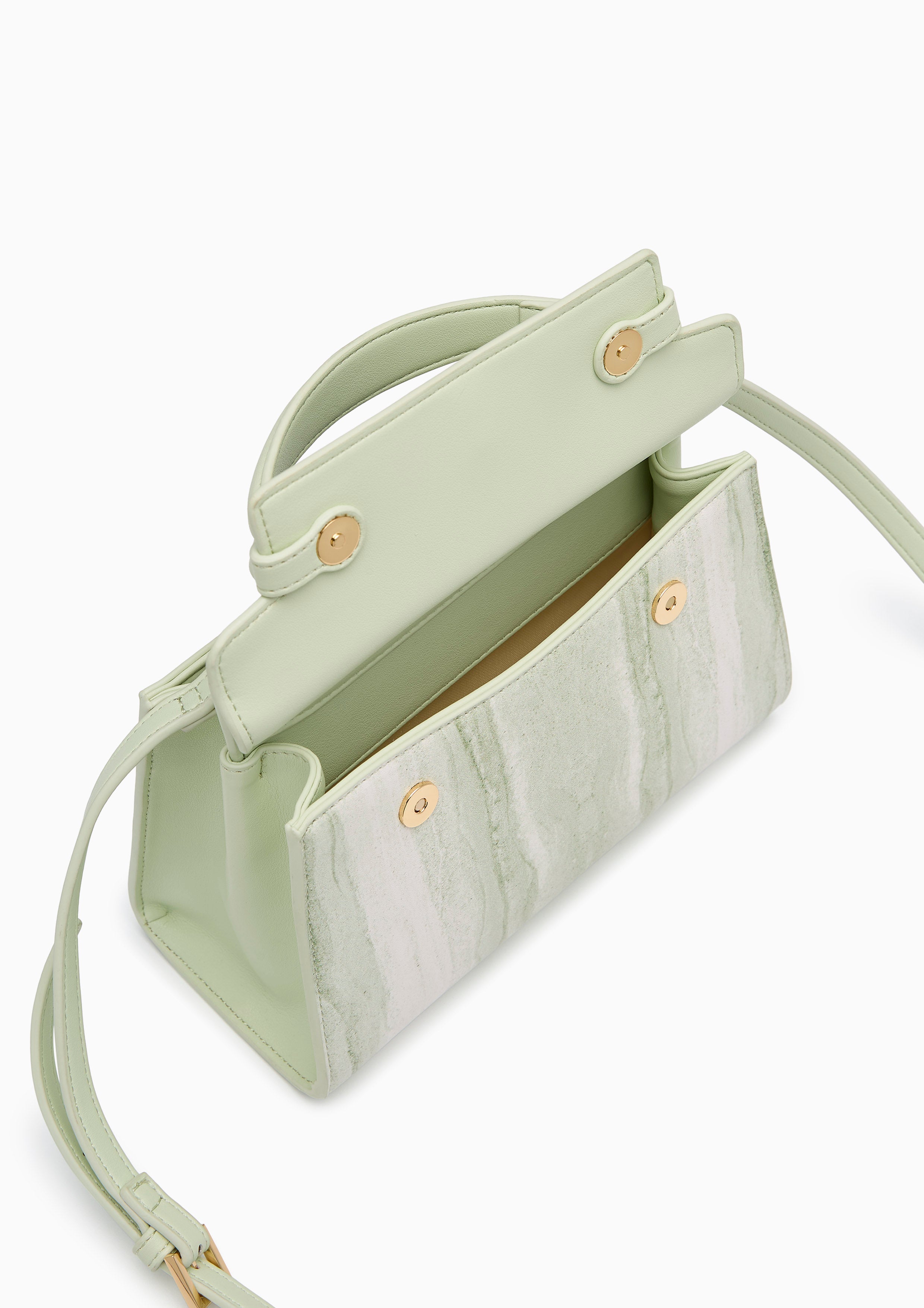 Anderson Earthy Top S Handbag - Printed Green