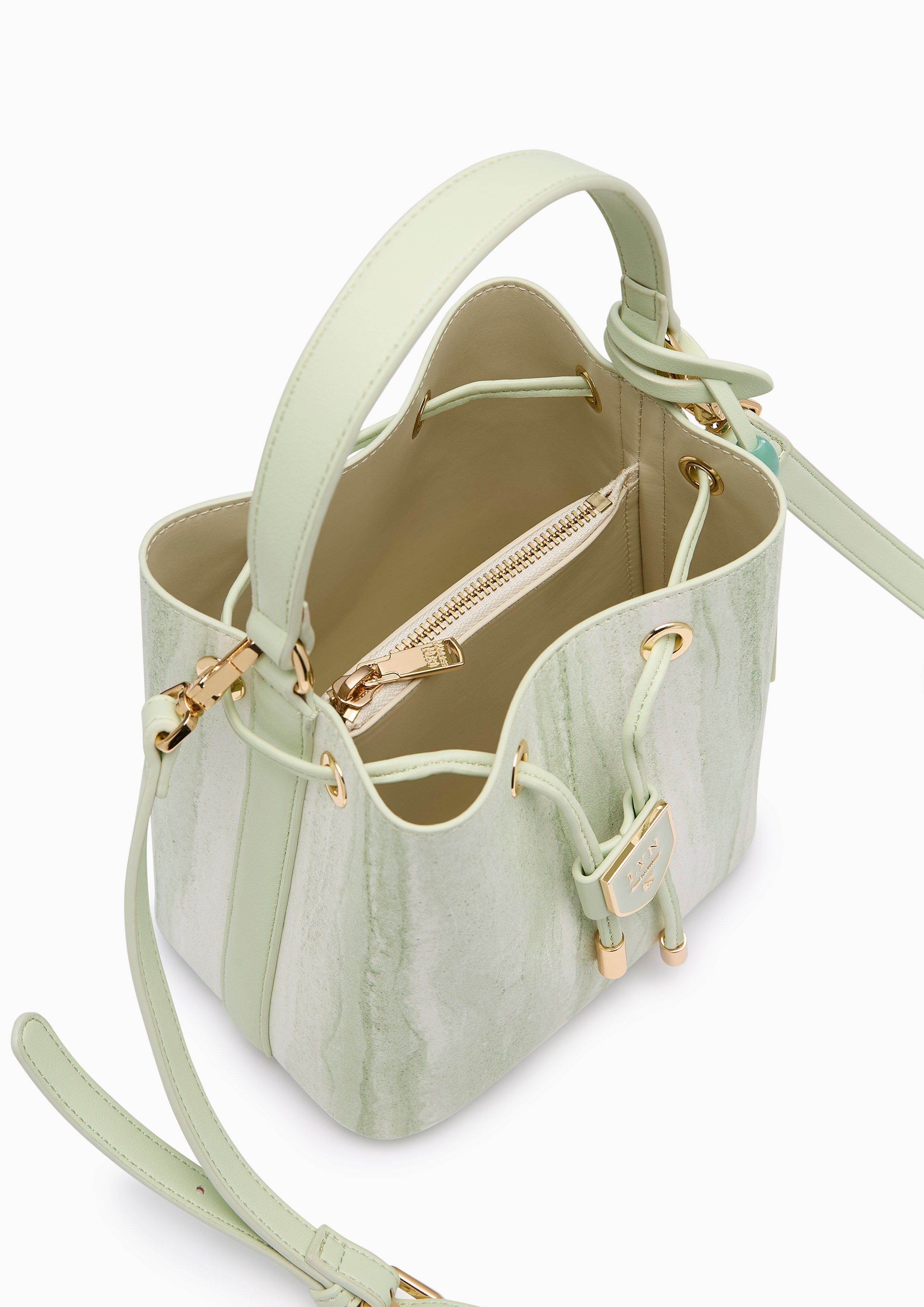 Carina Earthy Bucket S Bucket Bag - Printed Green