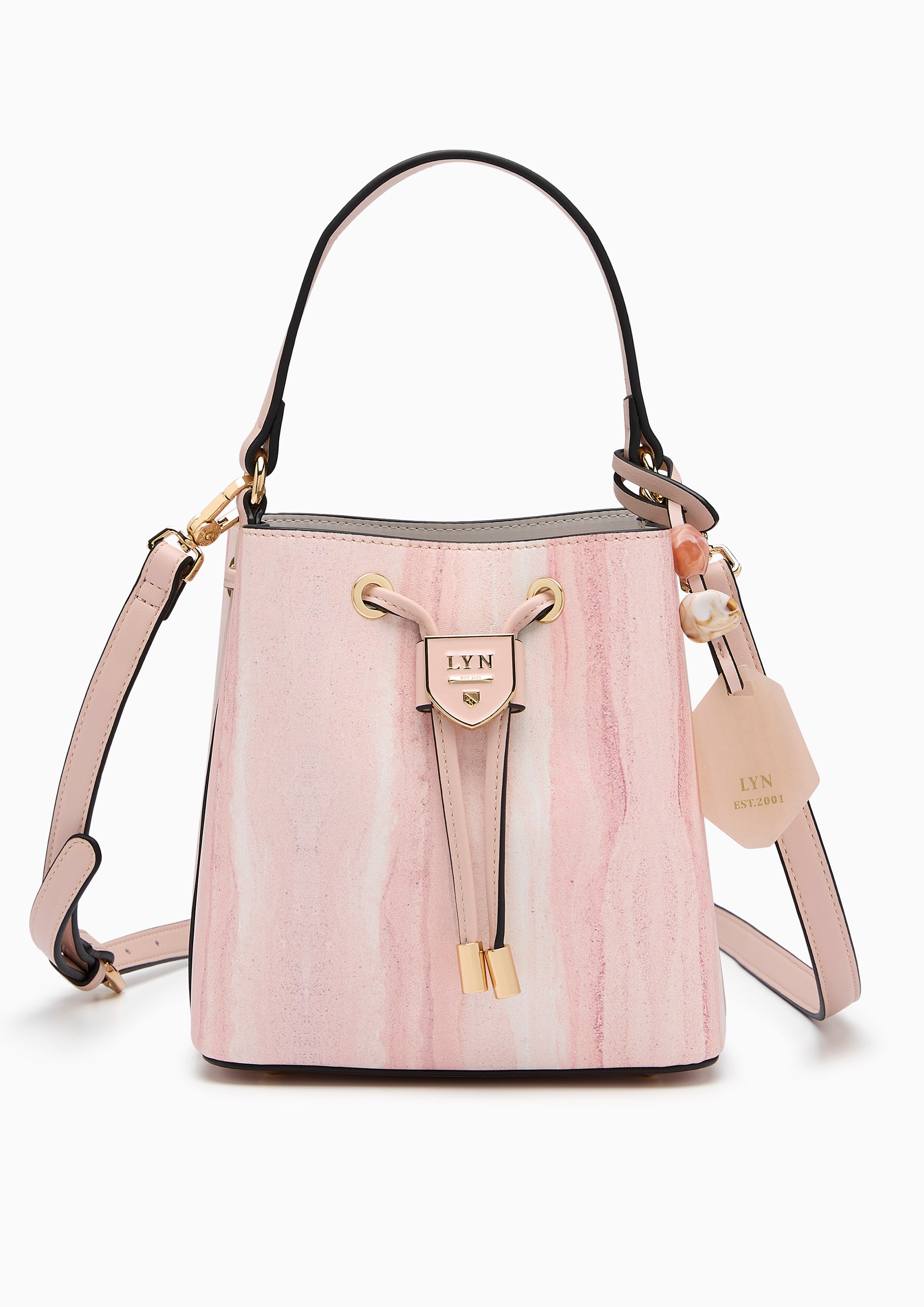 Carina Earthy Bucket S Bucket Bag - Light Printed Pink