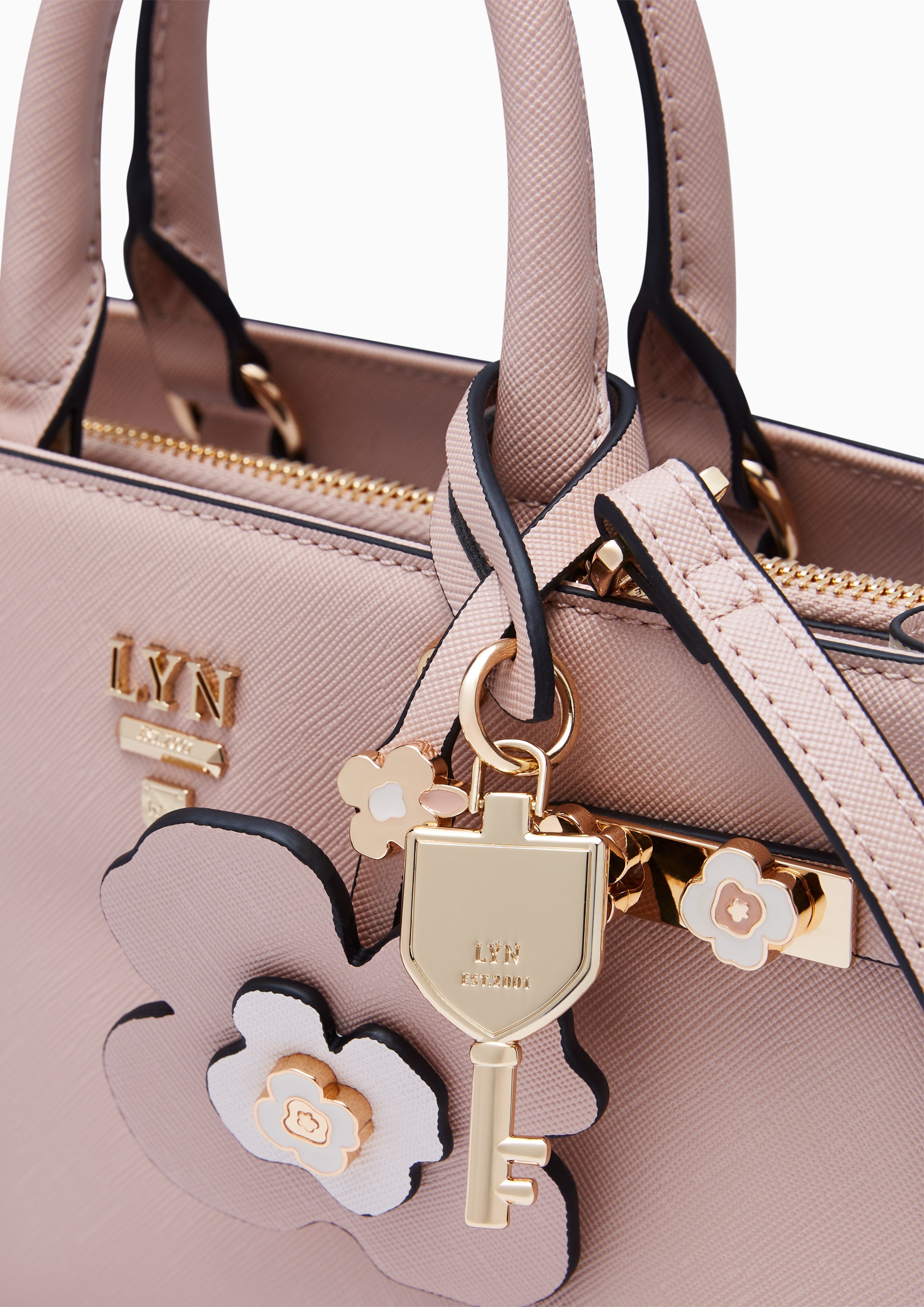 Poppy Fineness Long M Handbag - Nude