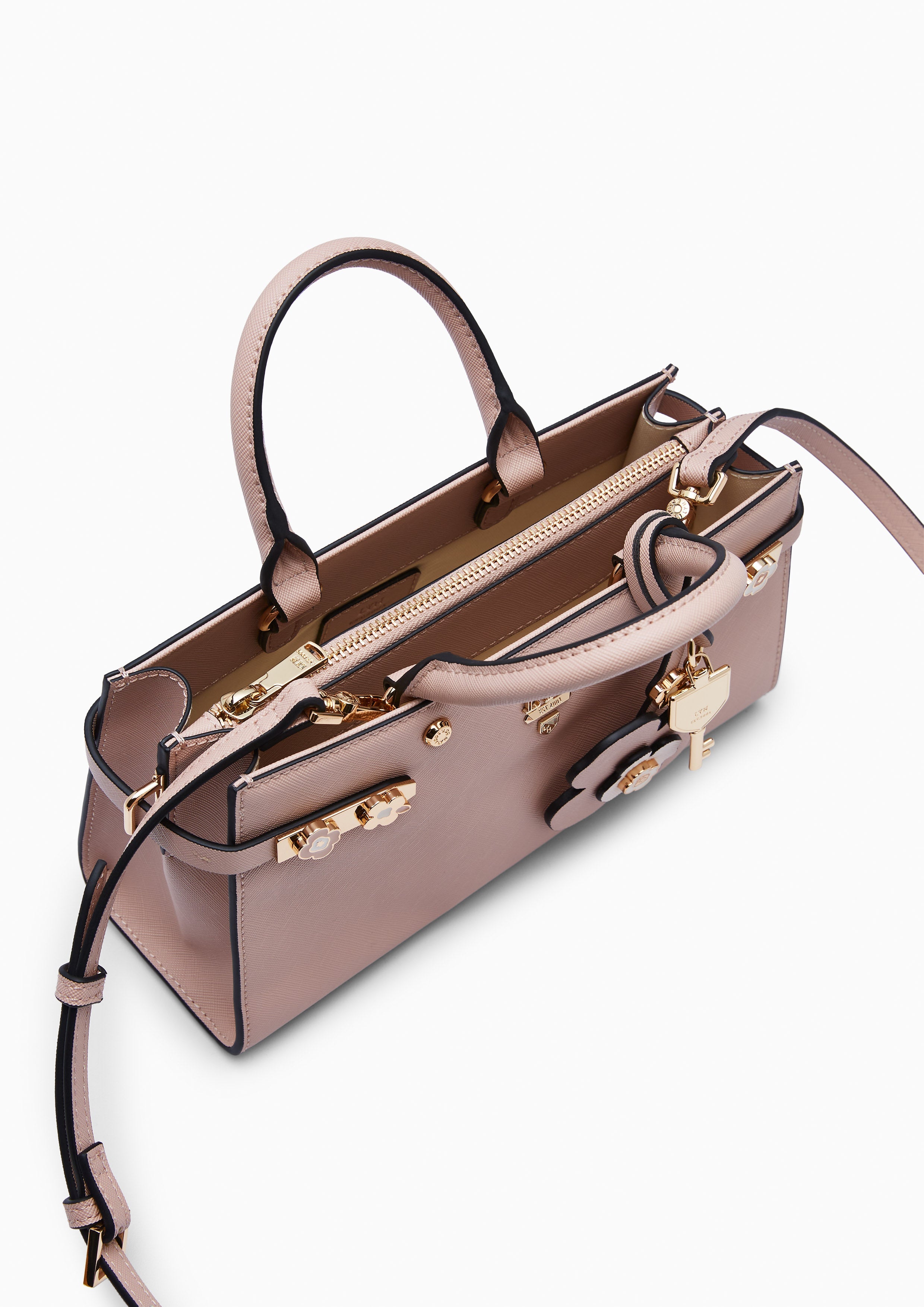 Poppy Fineness Long M Handbag - Nude