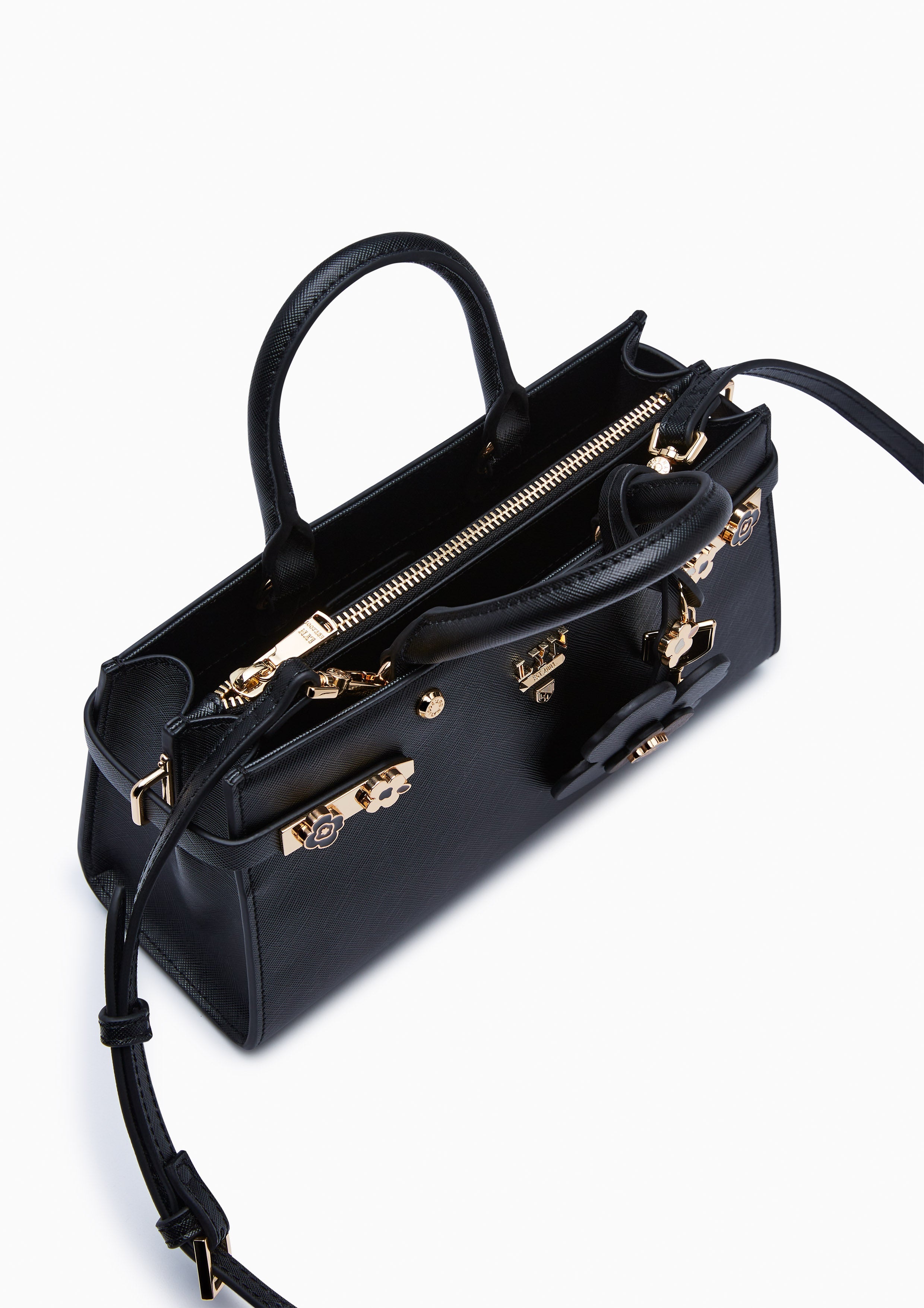Poppy Fineness Long M Handbag - Black