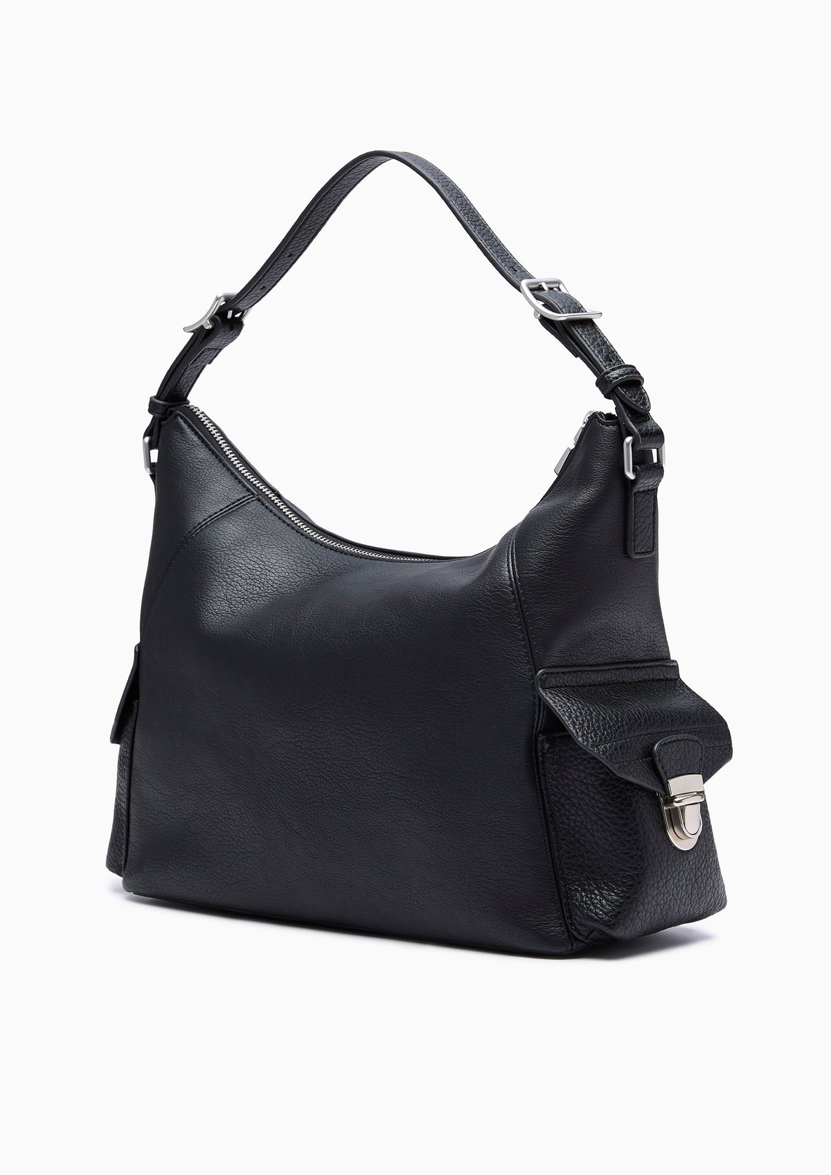 Everest Infinite Hobo L Shoulder Bag - Black